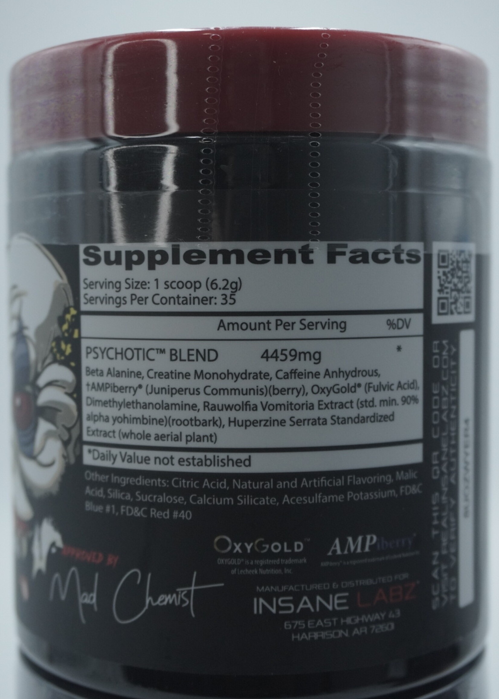 INSANE LABZ PSYCHOTIC ROJO 35 SERV