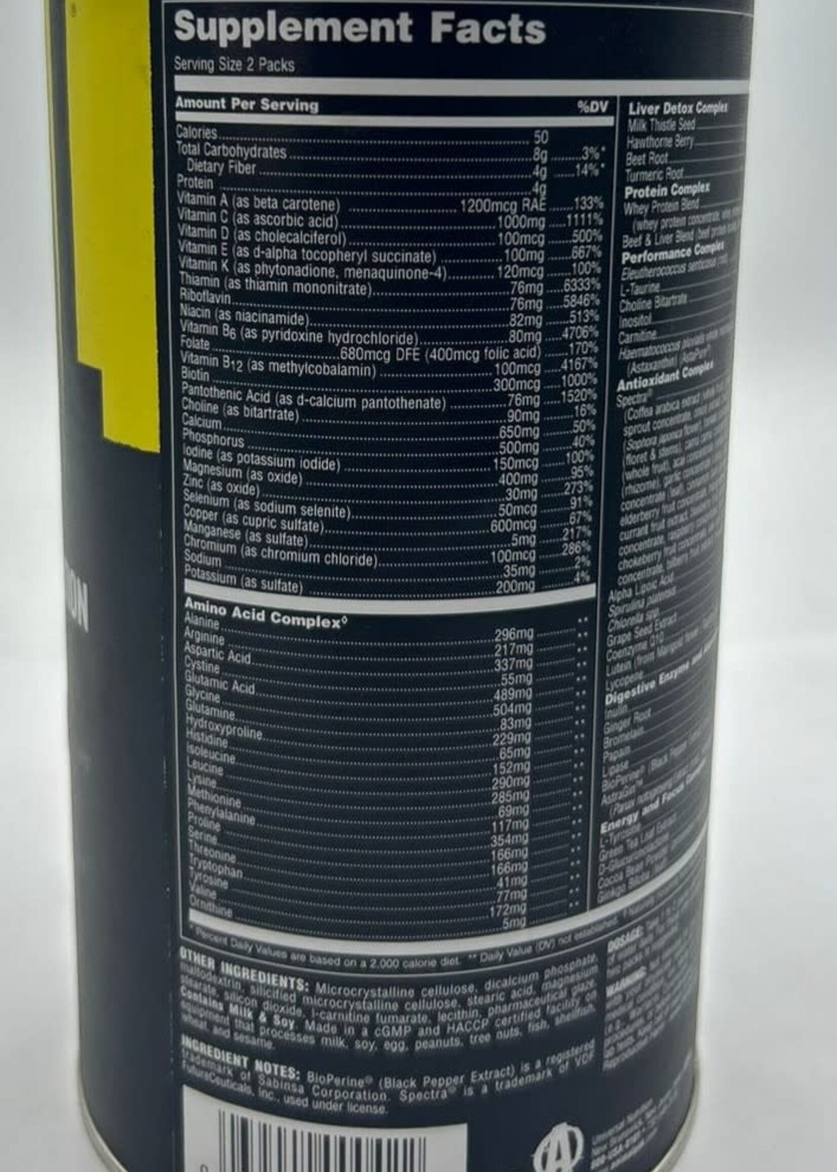ANIMAL ANIMAL PAK (Multivitamínico) 44 PACK