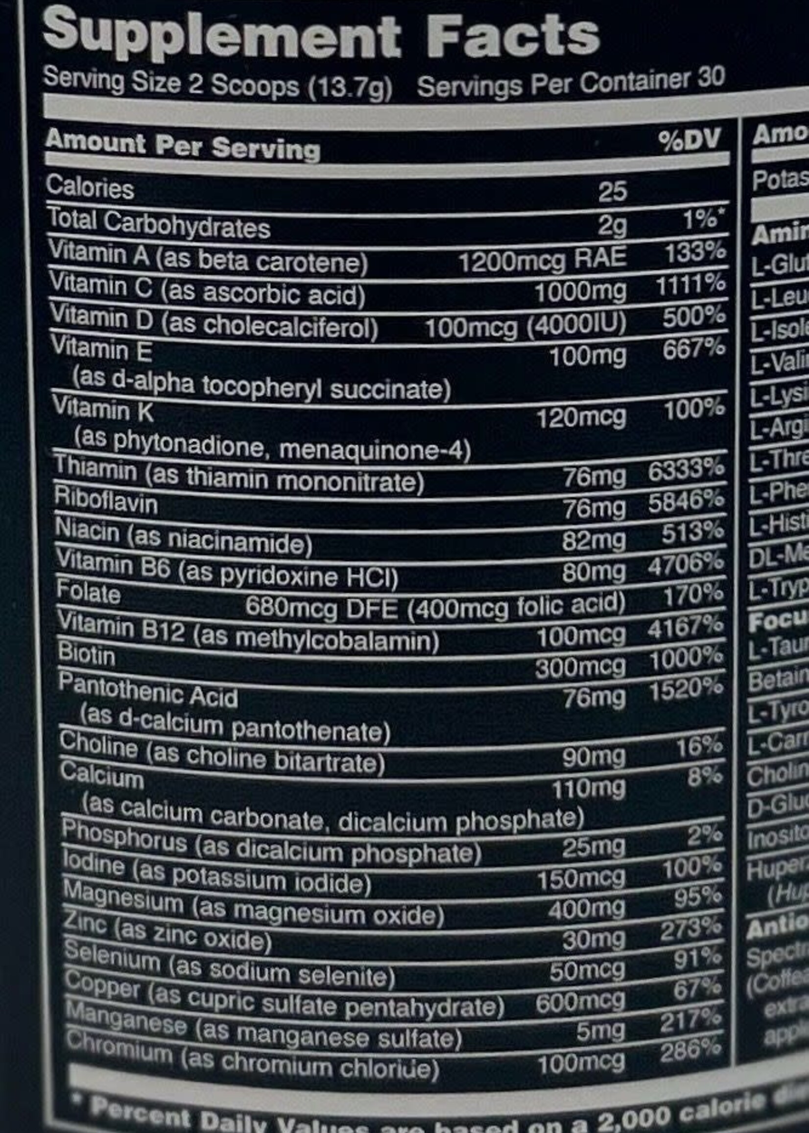 ANIMAL ANIMAL PAK POWDER (Multivitamínico)