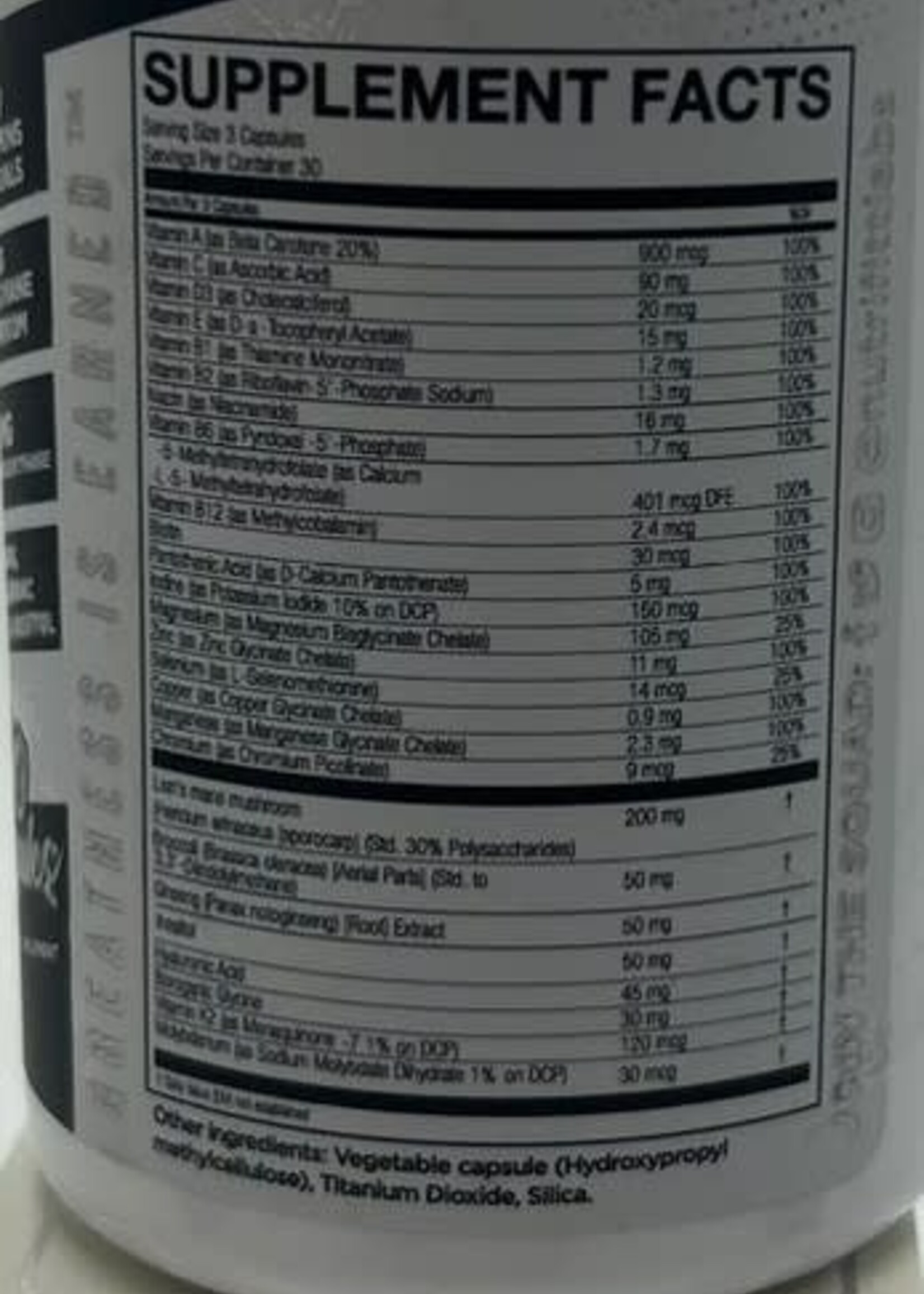 NUTRIFIT EPIC MULTI (Multivitamínico) 90 CAP SIN SABOR
