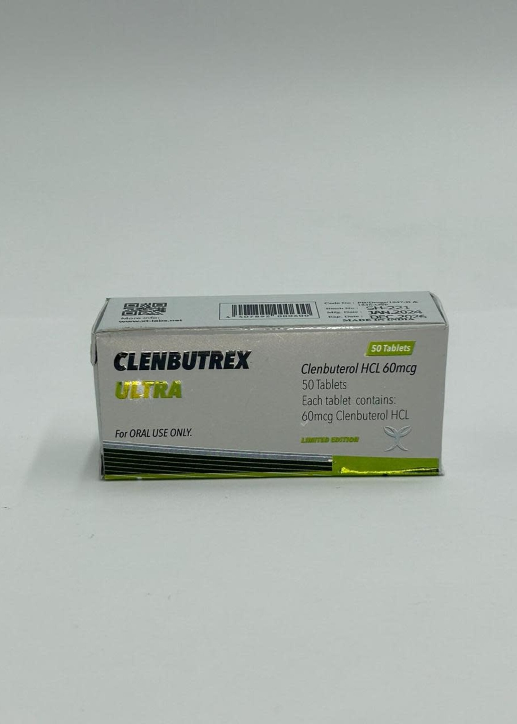 XT LABS CLENBUTREX ULTRA XT 60 MCG/50 TAB