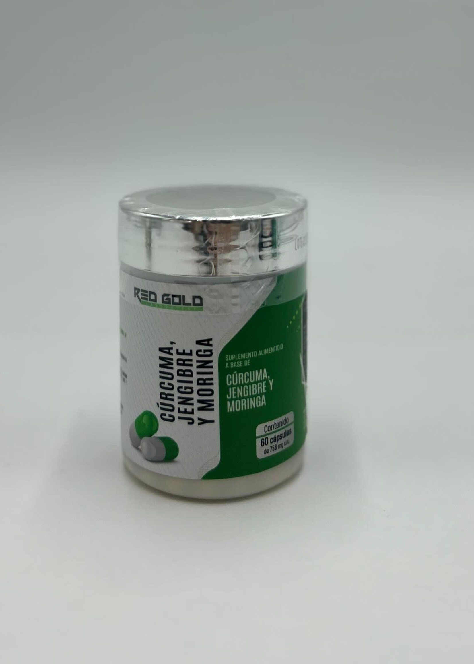REDGOLD CURCUMA,  JENGIBRE Y MORINGA RED GOLD 60 CAP