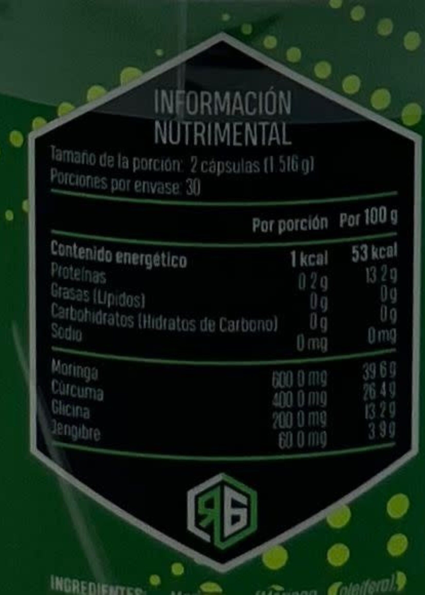 REDGOLD CURCUMA,  JENGIBRE Y MORINGA RED GOLD 60 CAP