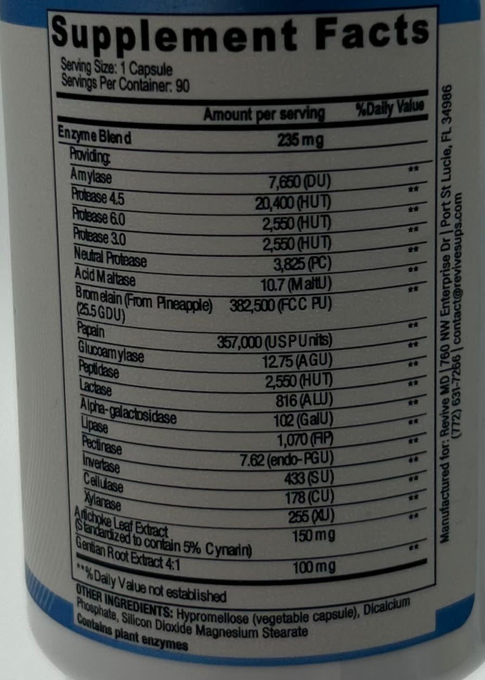 REVIVE DIGEST AID REVIVE 90 CAP