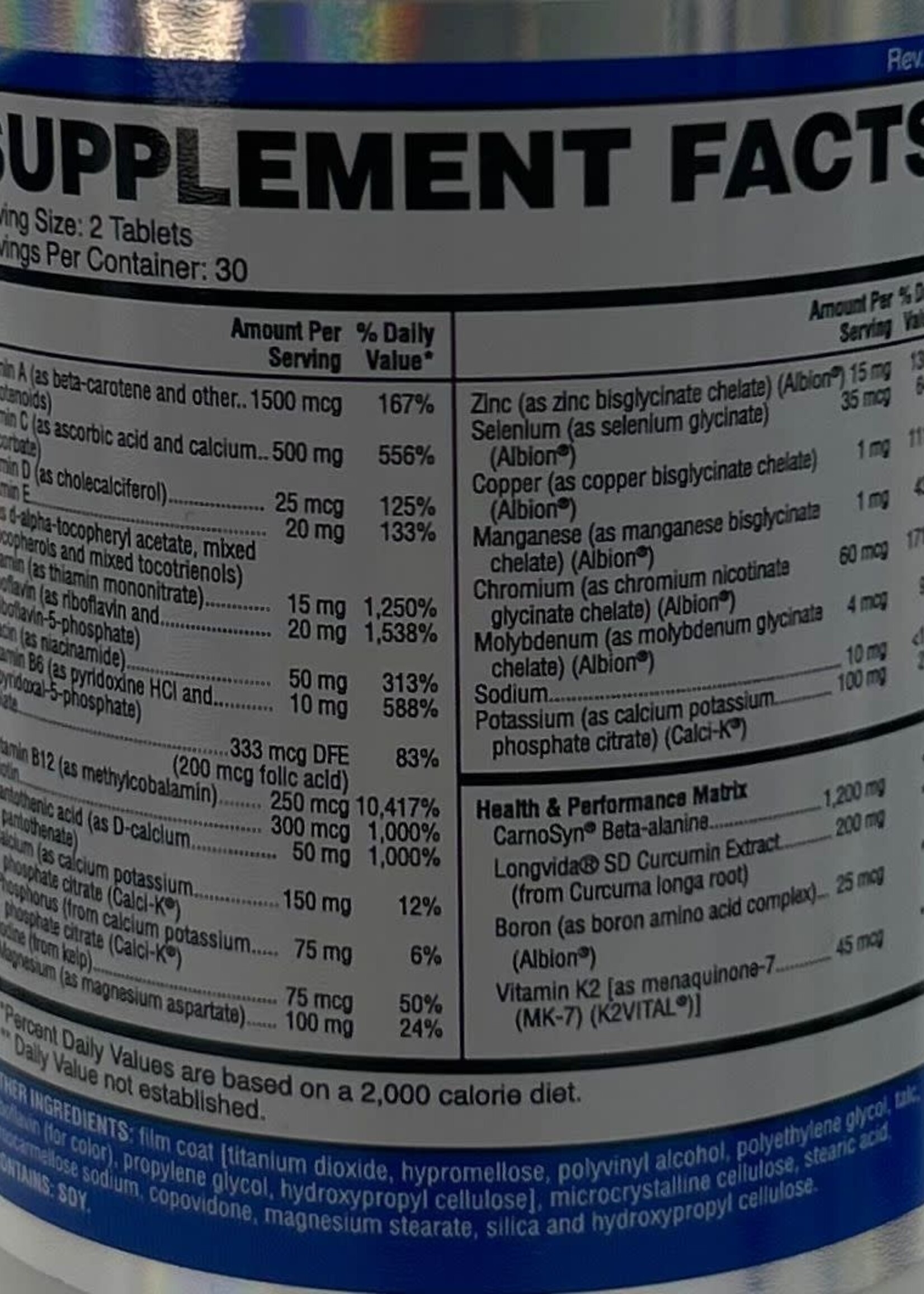 EVOGEN EVOVITE (Multivitamínico) 60 CAP
