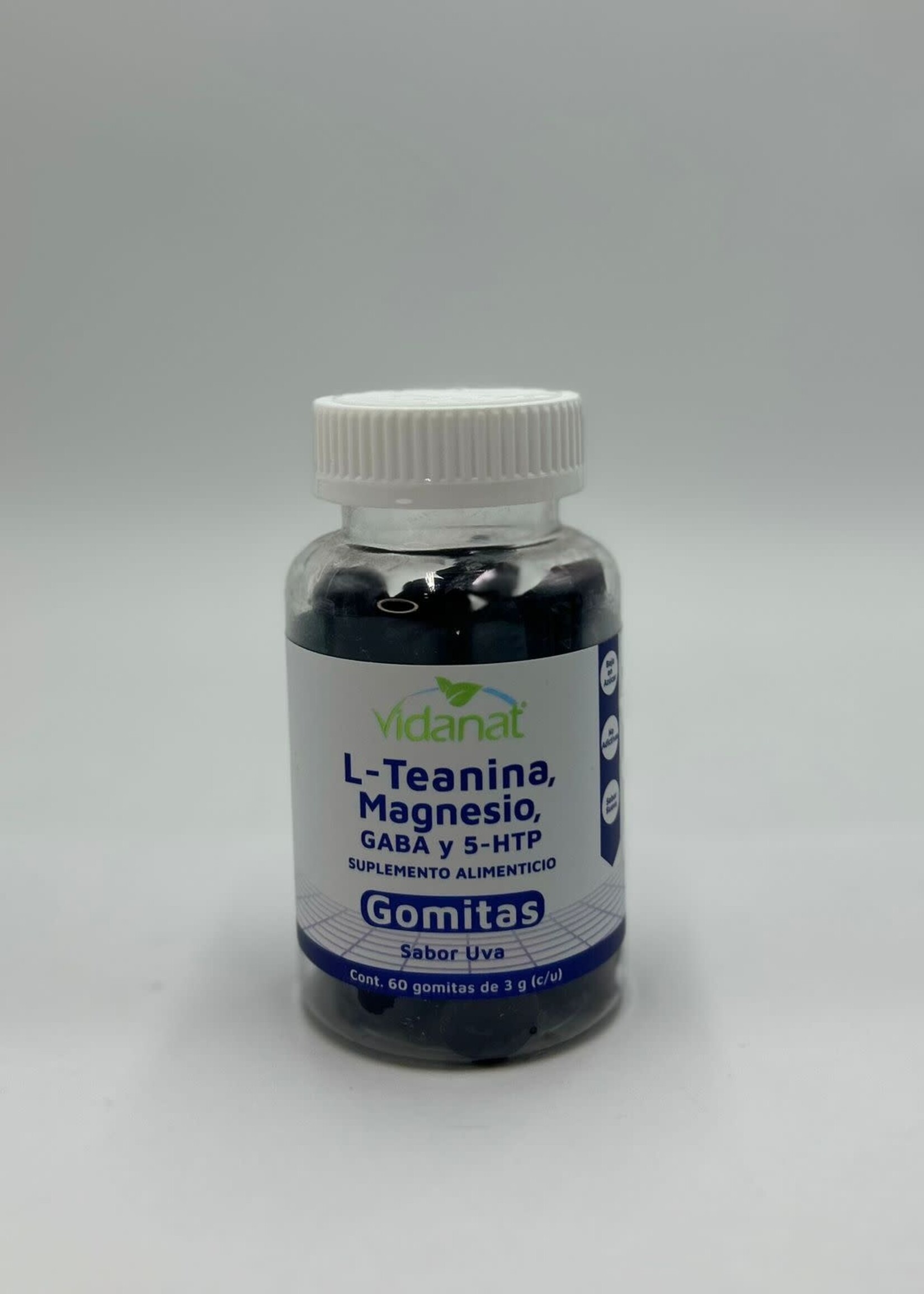 VIDANAT L-TEANINA,MAGNESIO,GABA VIDANAT 60 GOMITAS UVA