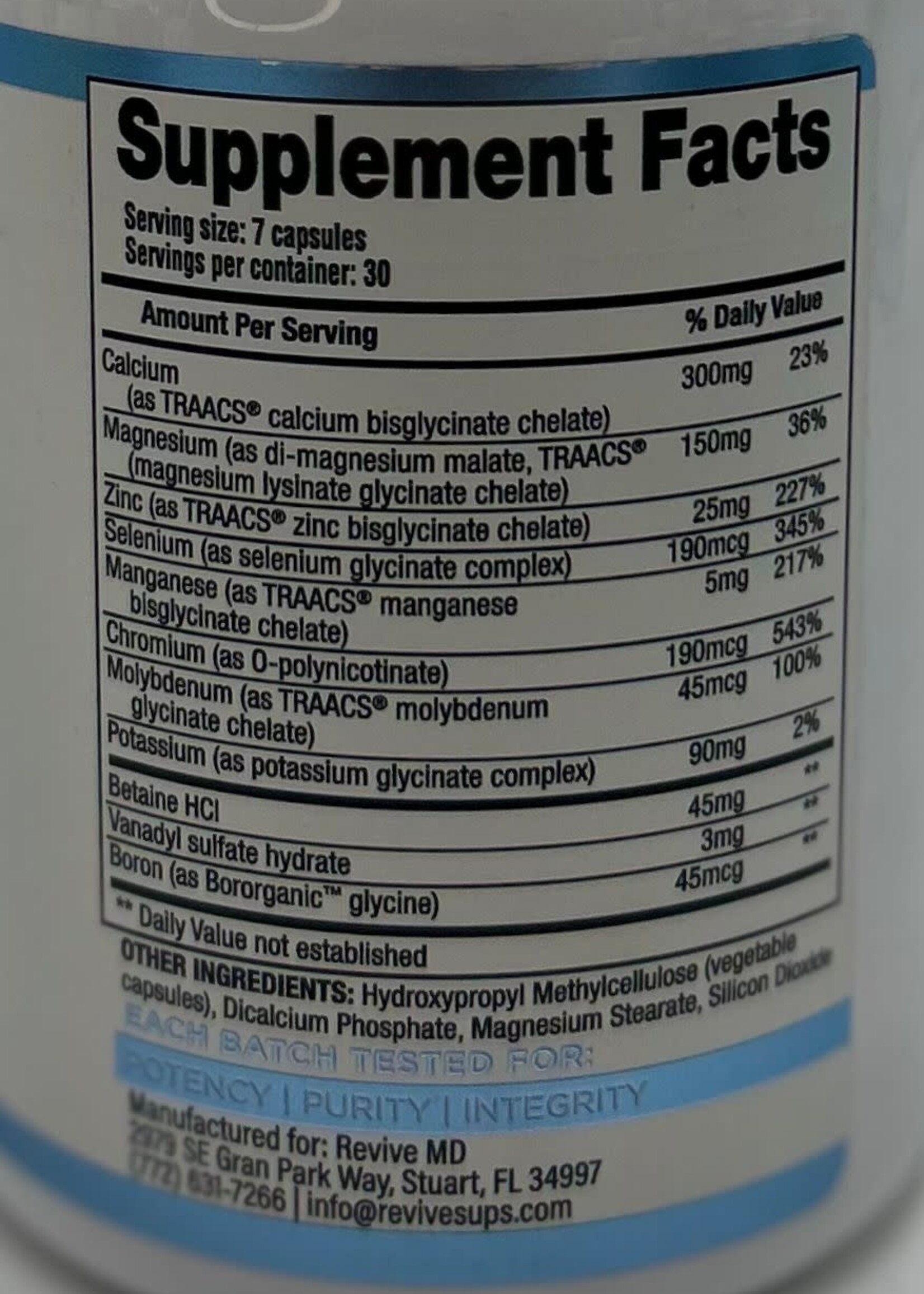 REVIVE MULTI MINERAL REVIVE 210 CAP