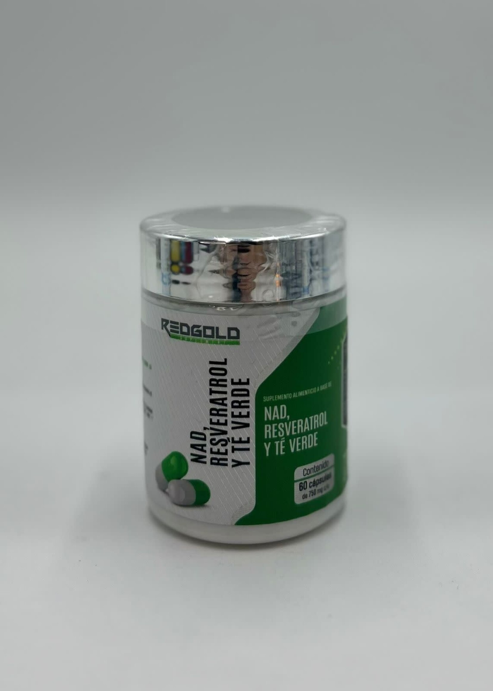 RED GOLD NAD, RESVERATROL Y TE VERDE RED GOLD 750 MG 60 CAP