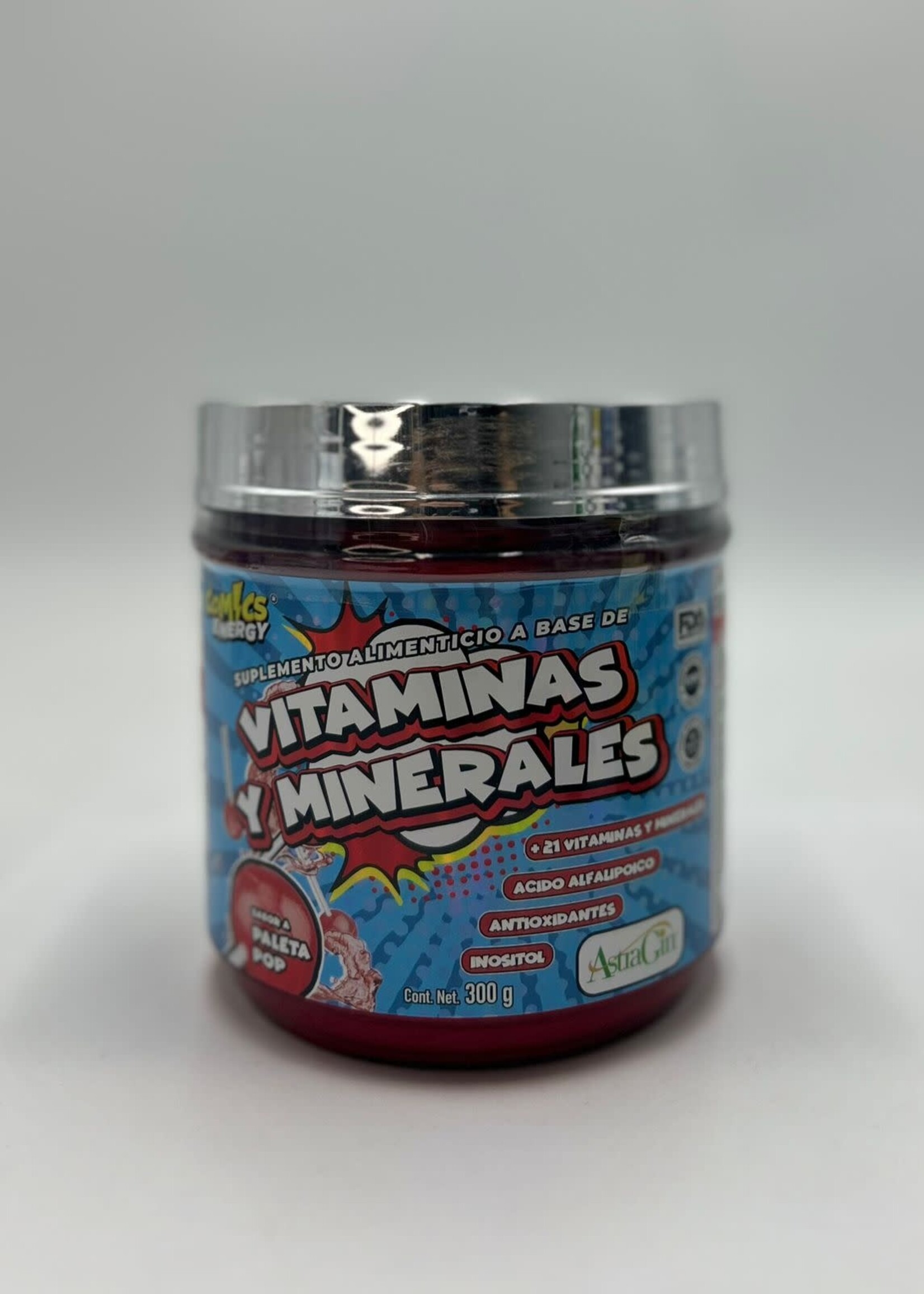 COMICS ENERGY VITAMINAS Y MINERALES (Multivitamínico) COMICS 30 SERV PALETA POP