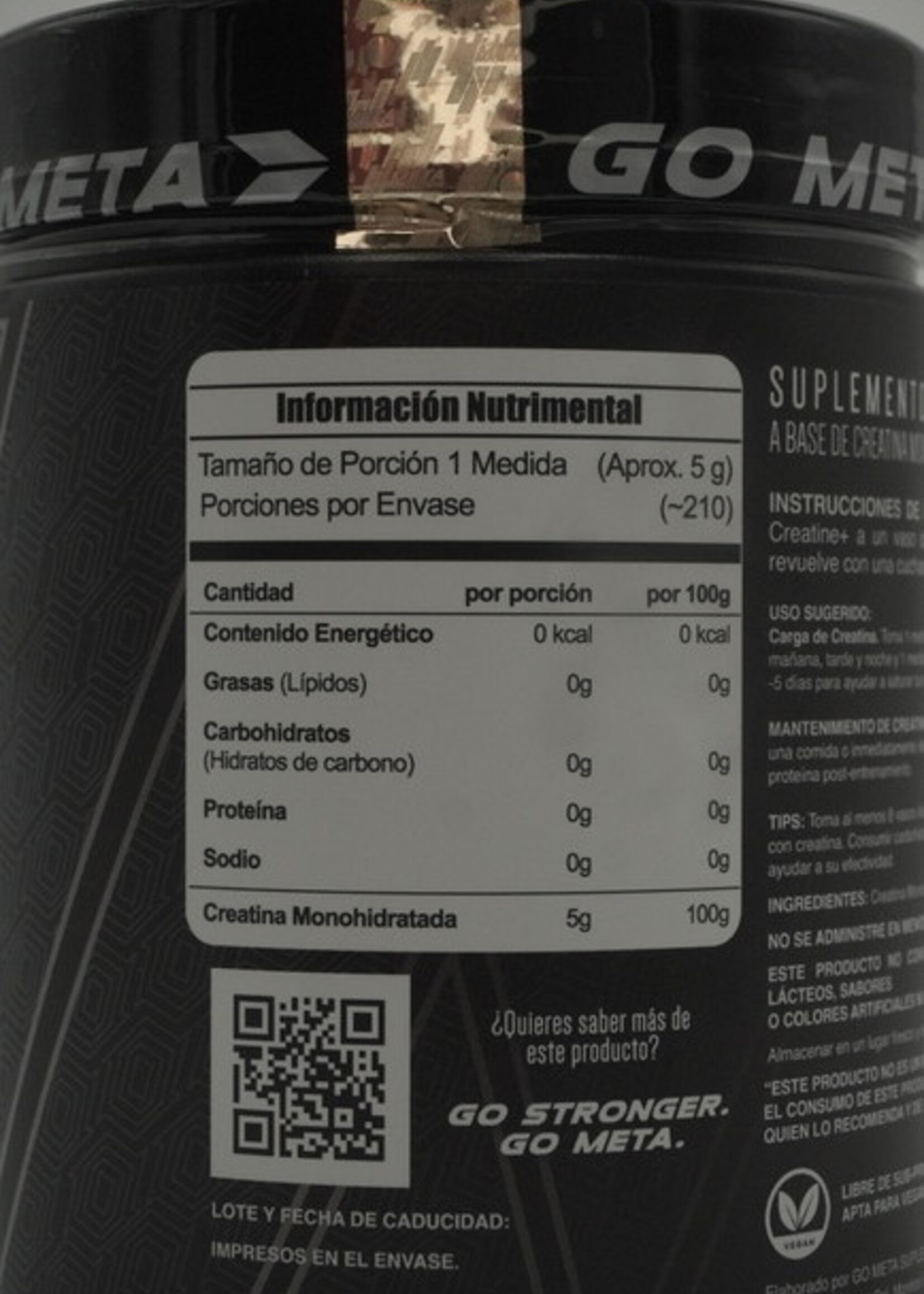 META NUTRITION CREATINA META 210 SERV