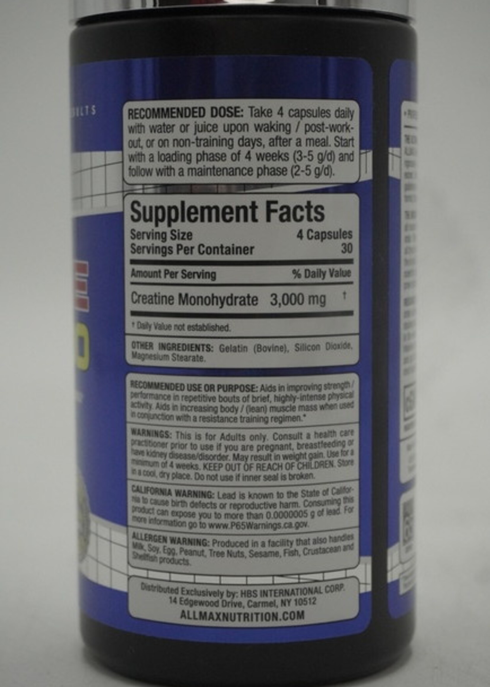ALLMAX CREATINA ALLMAX 120 120 CAP