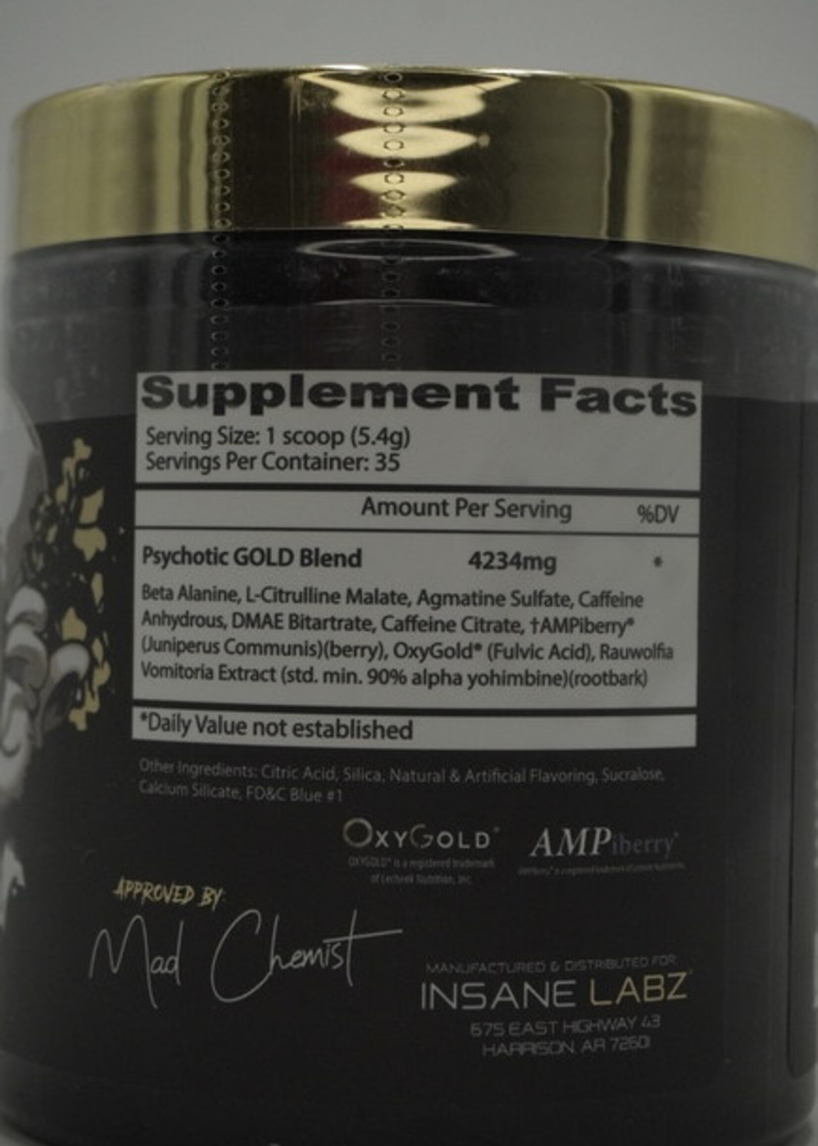 INSANE LABZ PSYCHOTIC GOLD 35 SERV