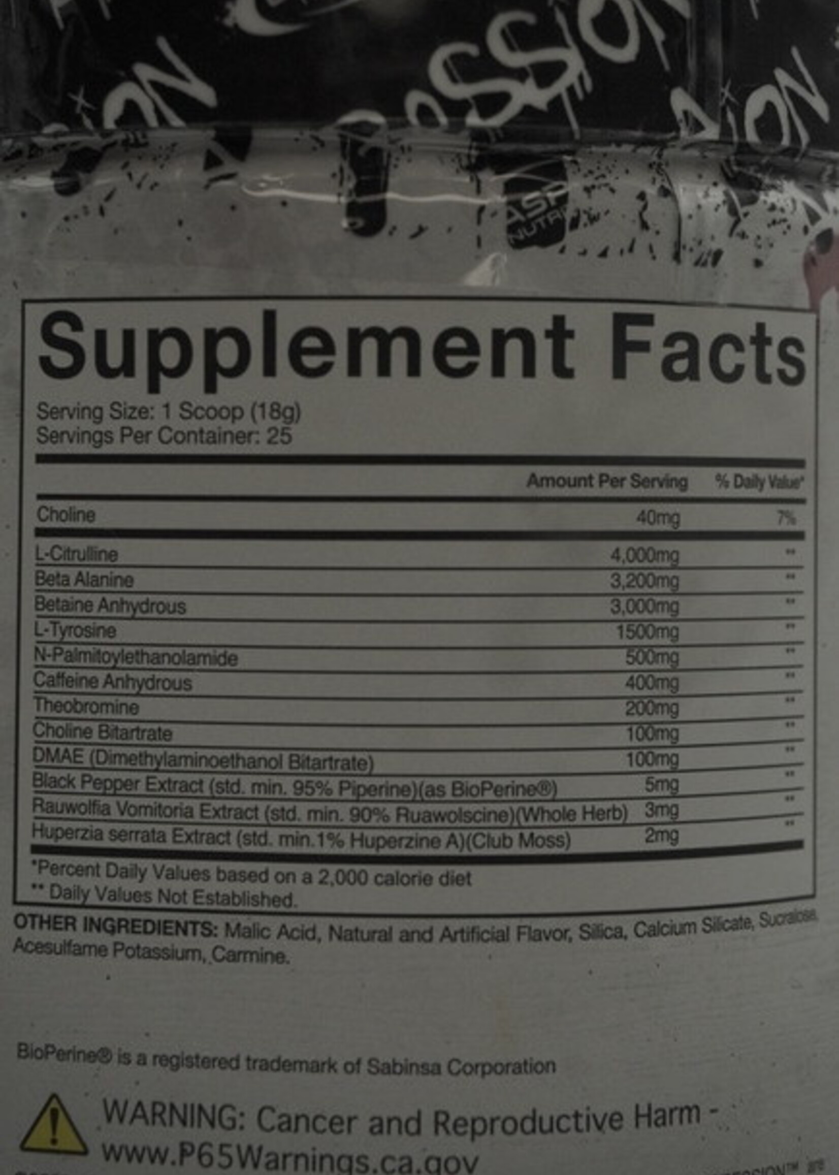 GASPARI NUTRITION SUPER PUMP AGRESSION