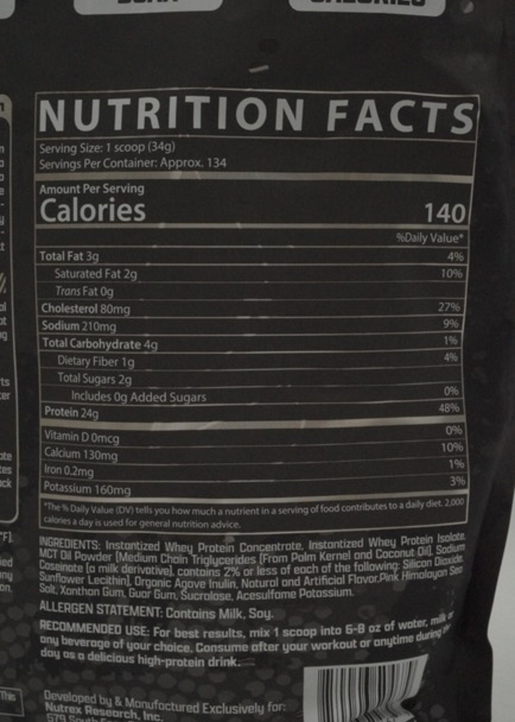 NUTREX COSTAL WHEY PROTEIN NUTREX