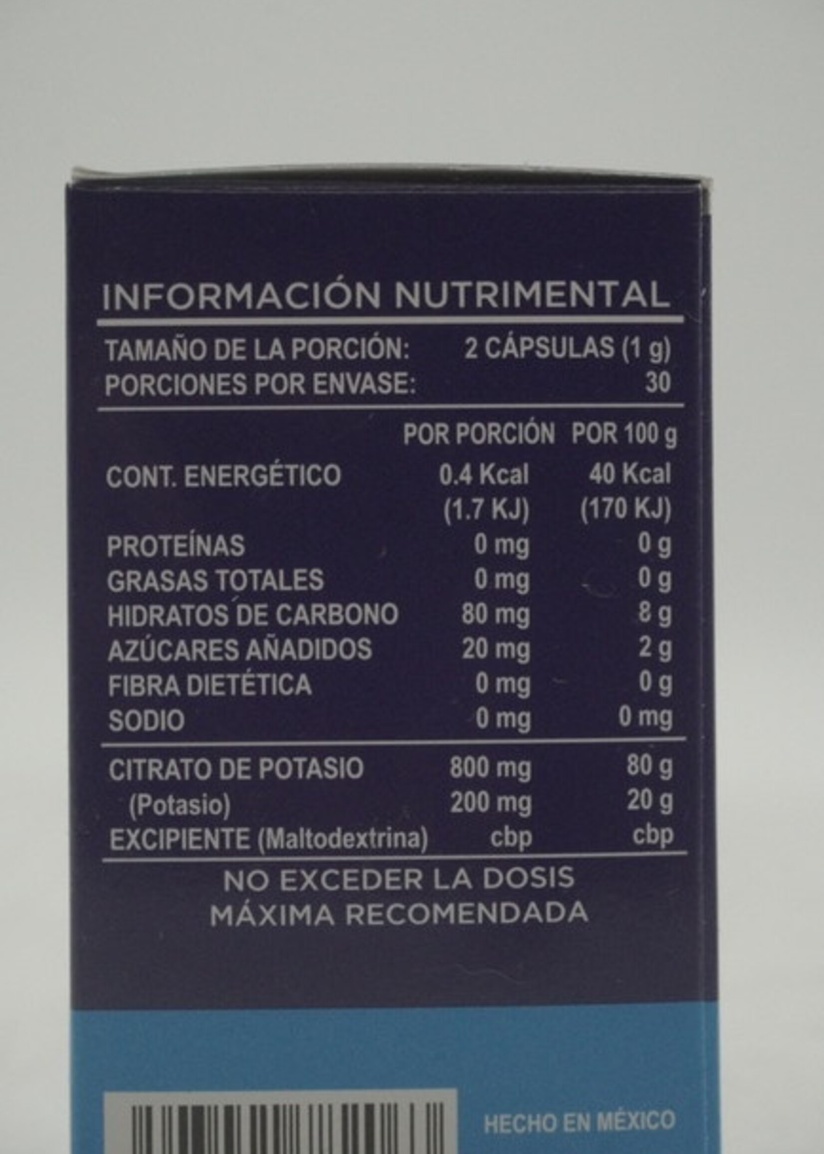 JOY NATURA CITRATO DE POTASIO JOYNATURA 60 CAP