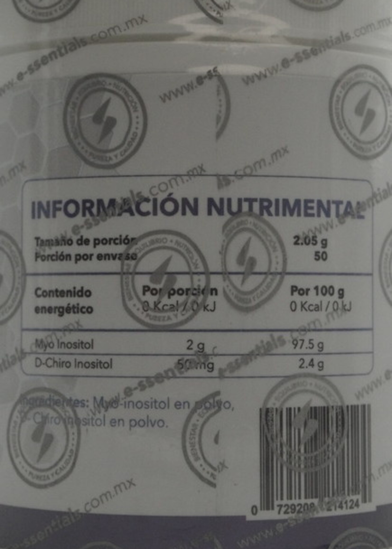 ESSENTIALS MYO INOSITOL Y DCHIRO ESSENTIAL 50 SERV