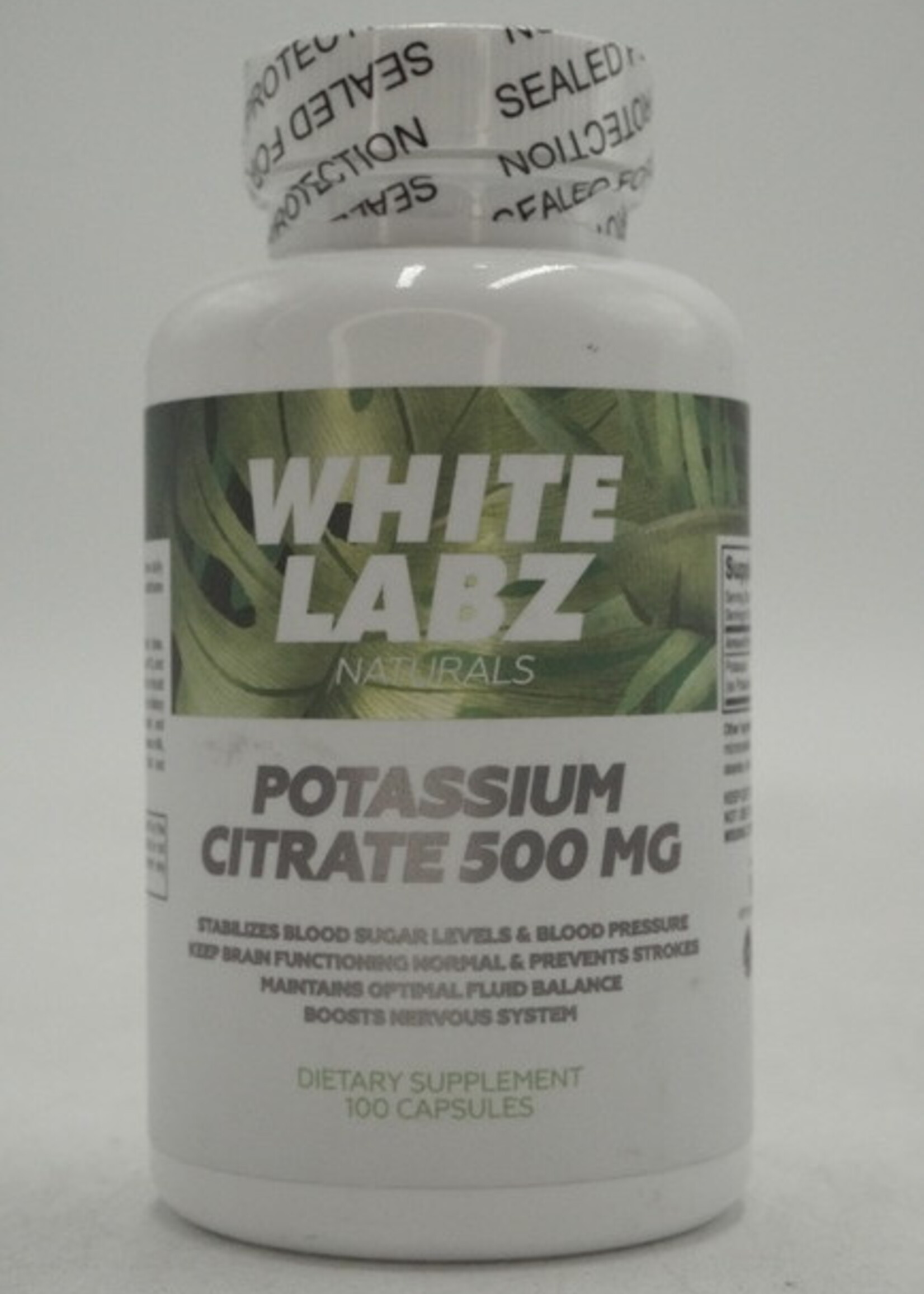 WHITE LABZ CITRATO DE POTASIO WHITE 500 MG/100 CAP