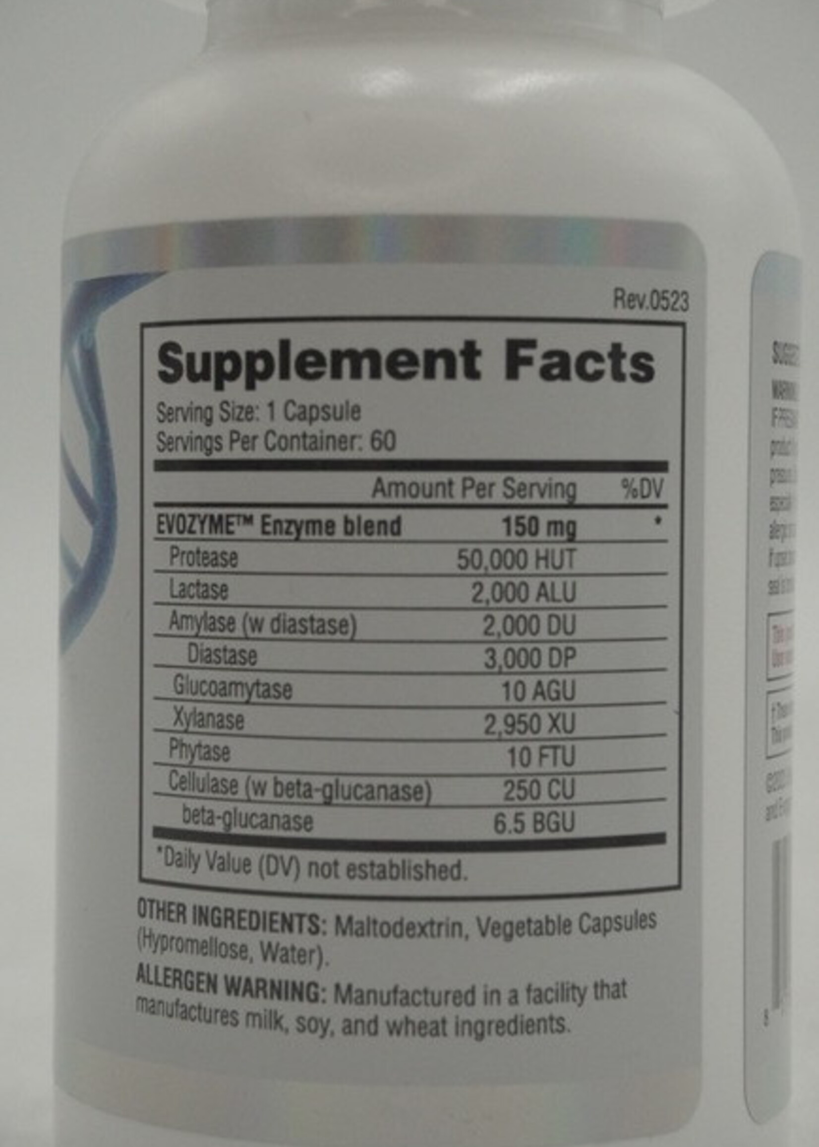 EVOGEN EVOZYME ENZIMAS 60 CAP
