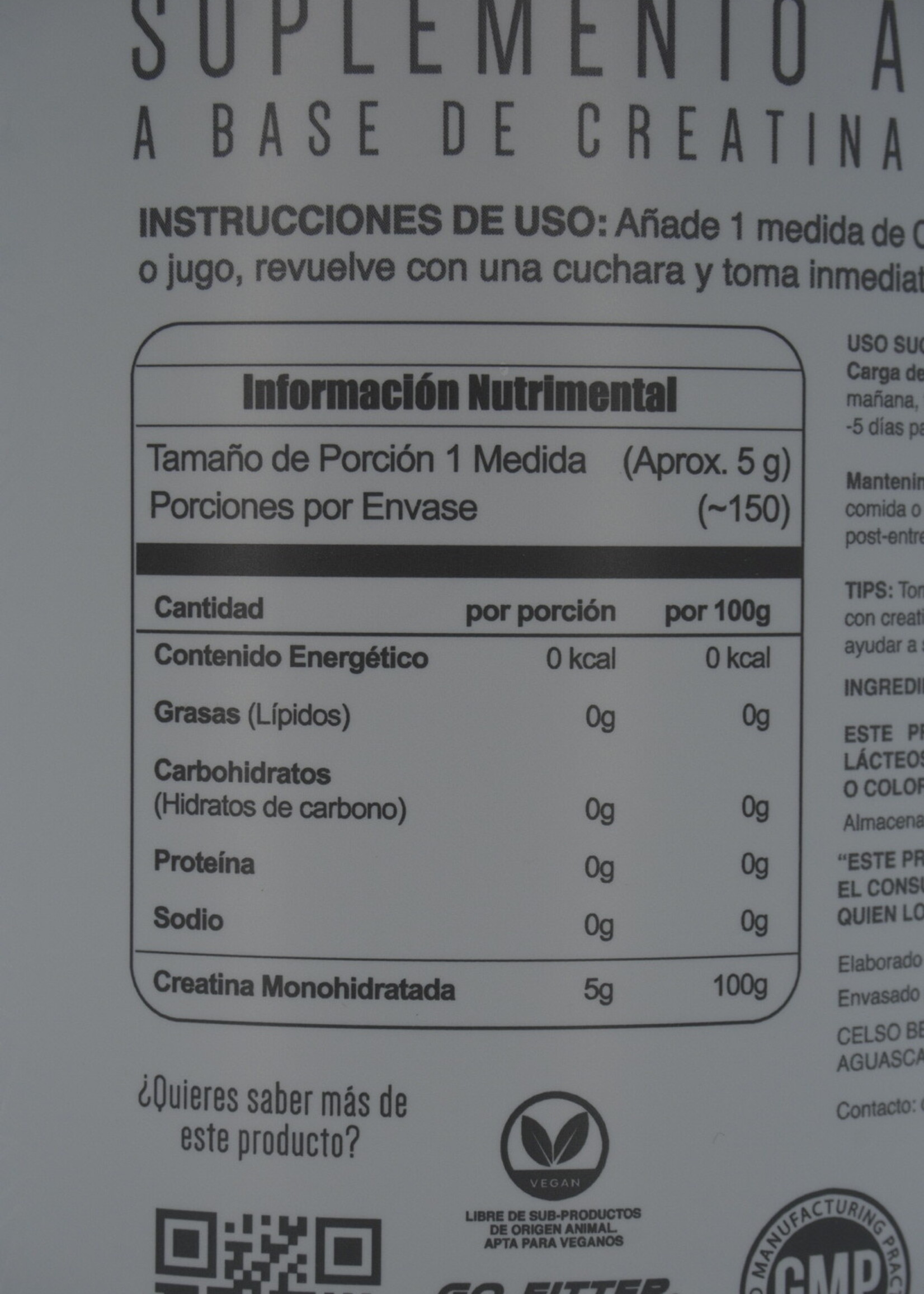 META NUTRITION GERMAN CREAPURE META 150 SERV