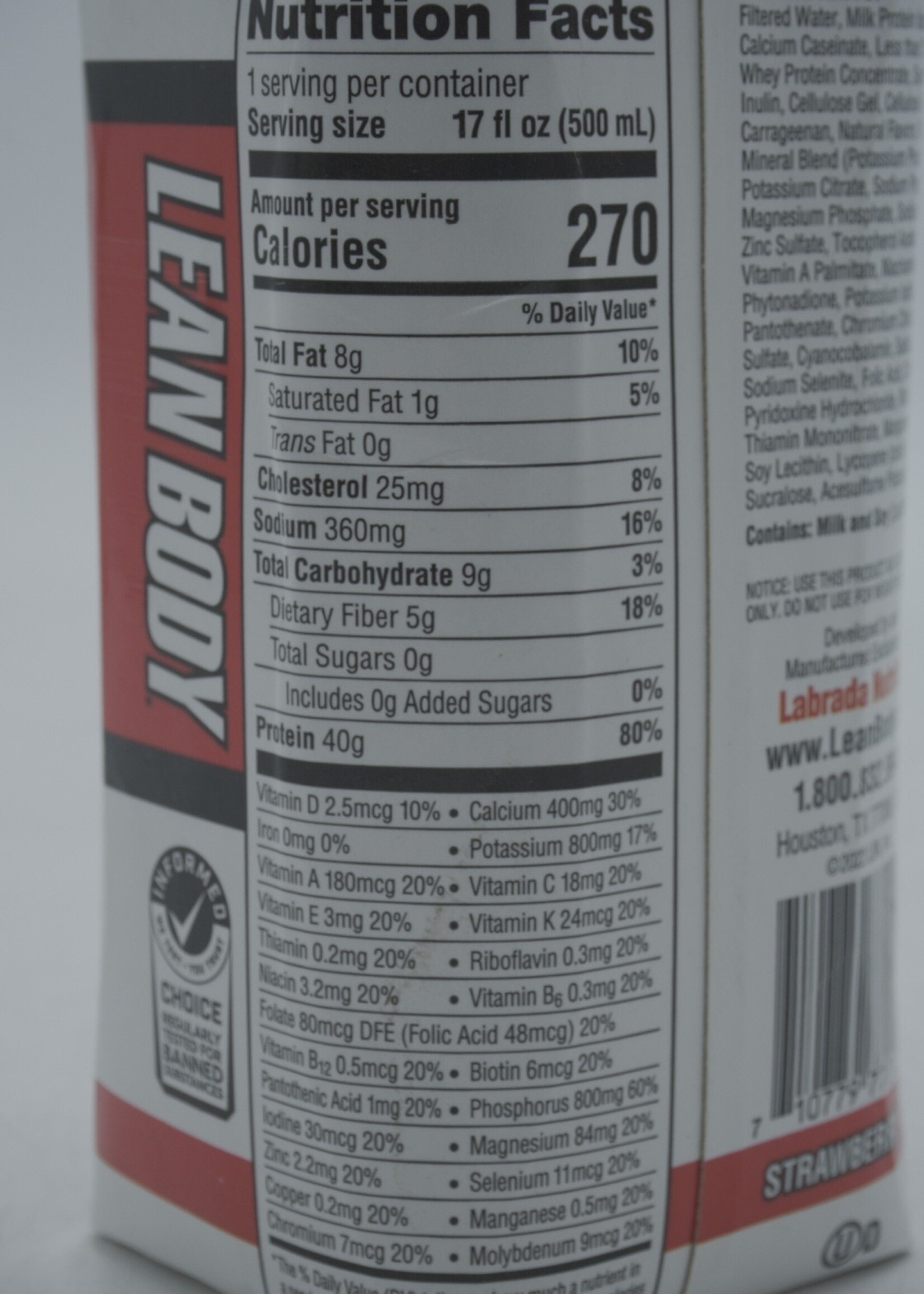 LABRADA BEBIDA LEAN BODY