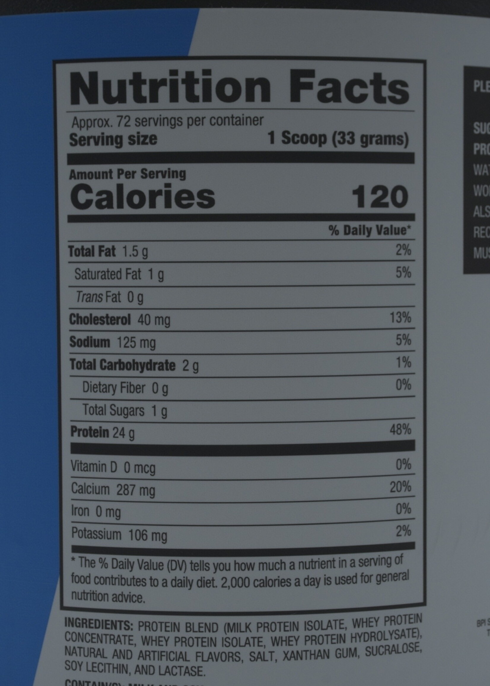 BPI BEST PROTEIN BPI 5 LB 72 SERV VANILLA