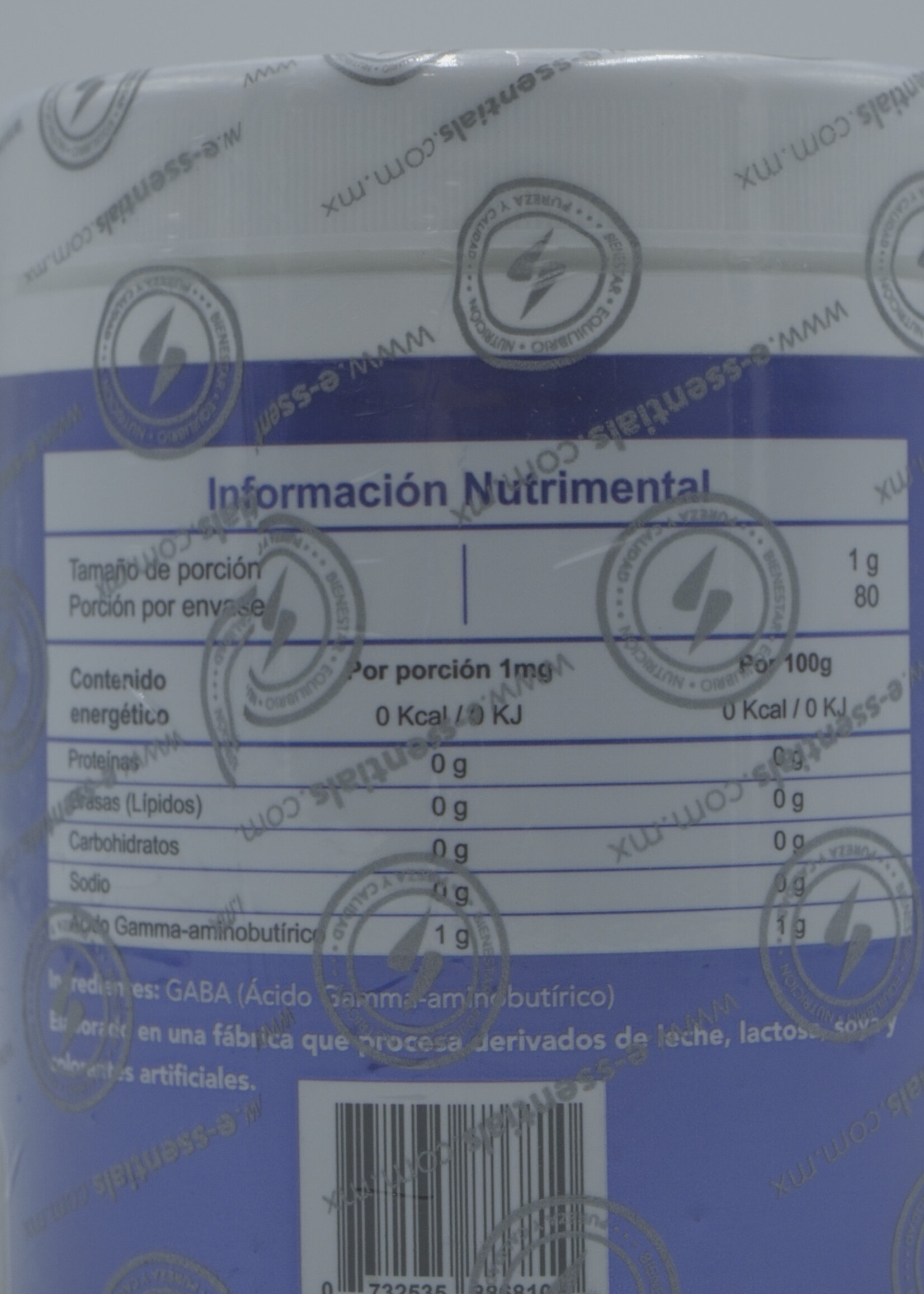 ESSENTIALS GABA ESSENTIALS 80 SERV SIN SABOR