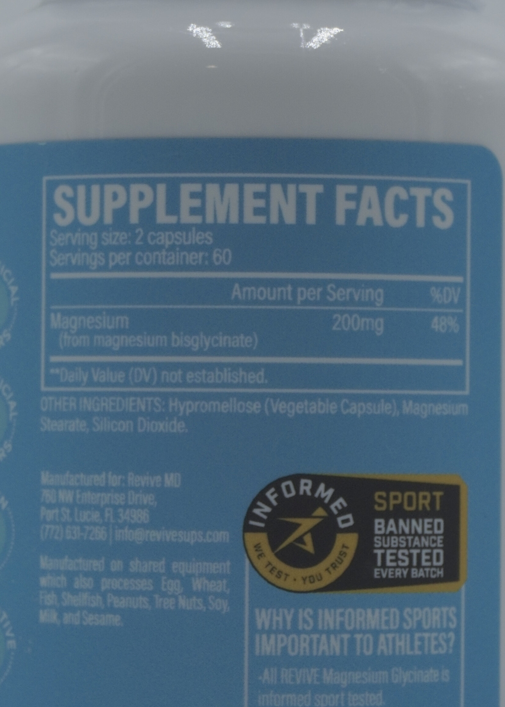 REVIVE MAGNESIUM GLYCINATE REVIVE 120 CAPS