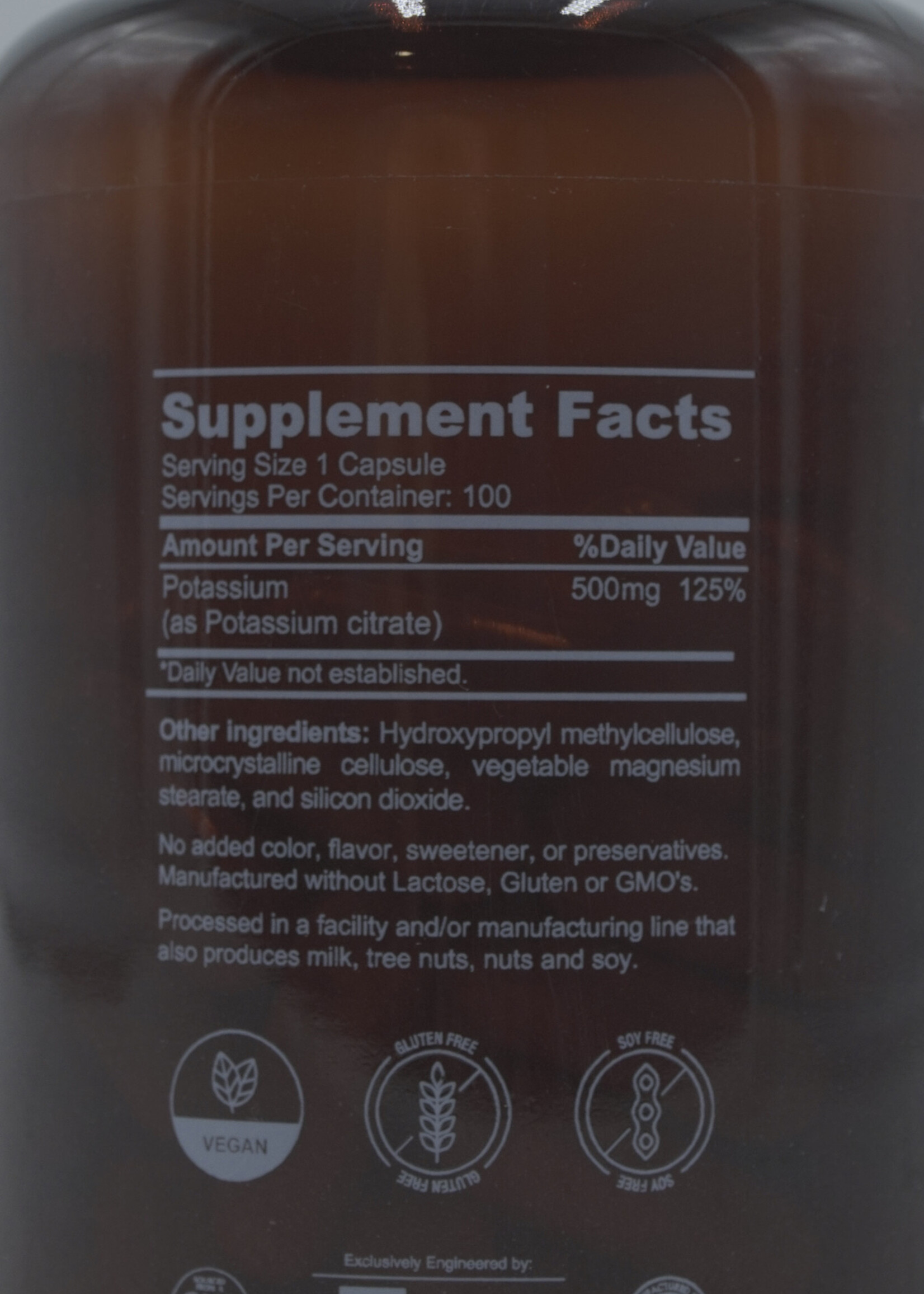 H&L PHARMA CITRATO DE POTASIO 500 MG 100 CAP H&L PHARMA