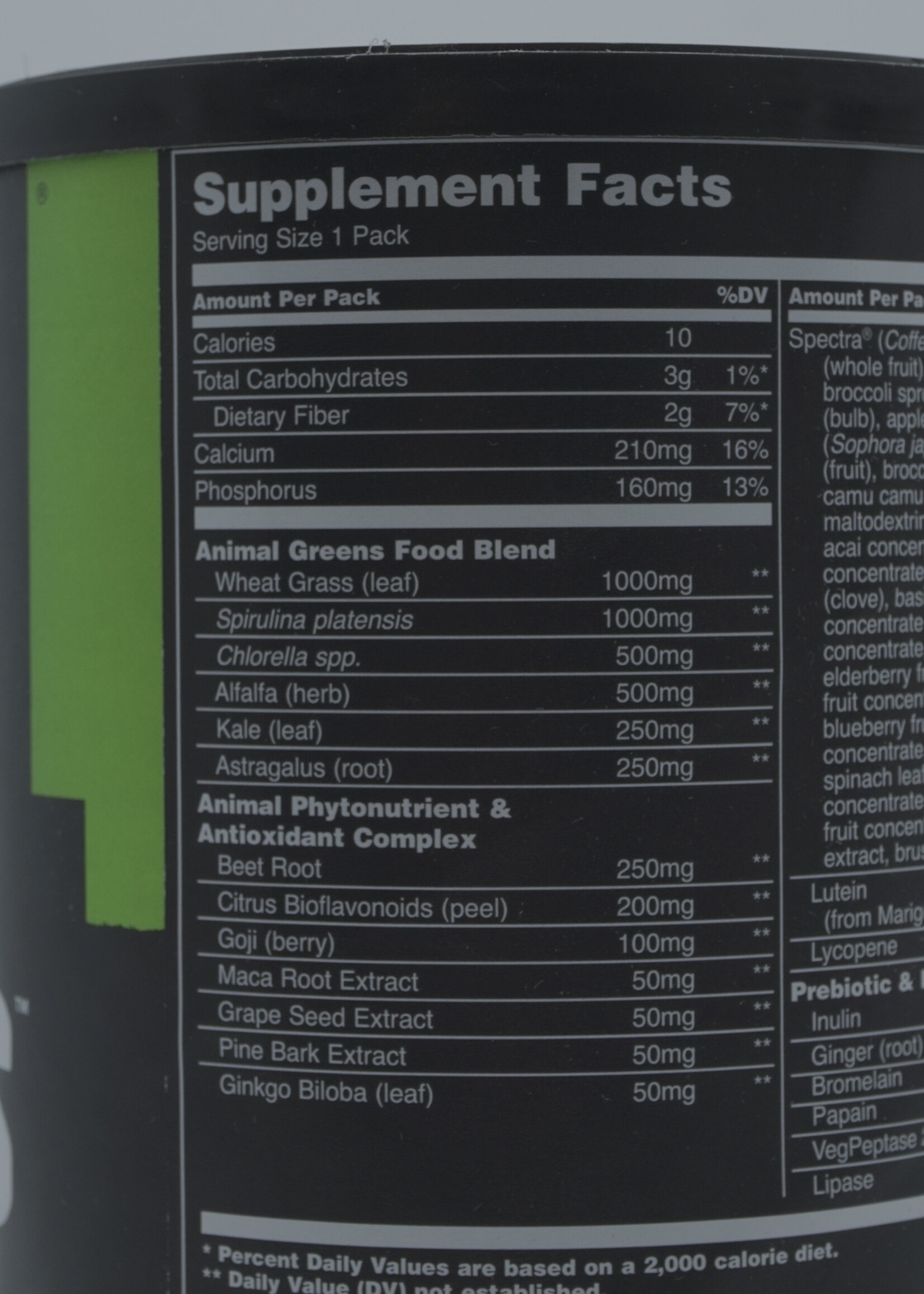 ANIMAL ANIMAL DAILY GREENS 30 PILL PACK