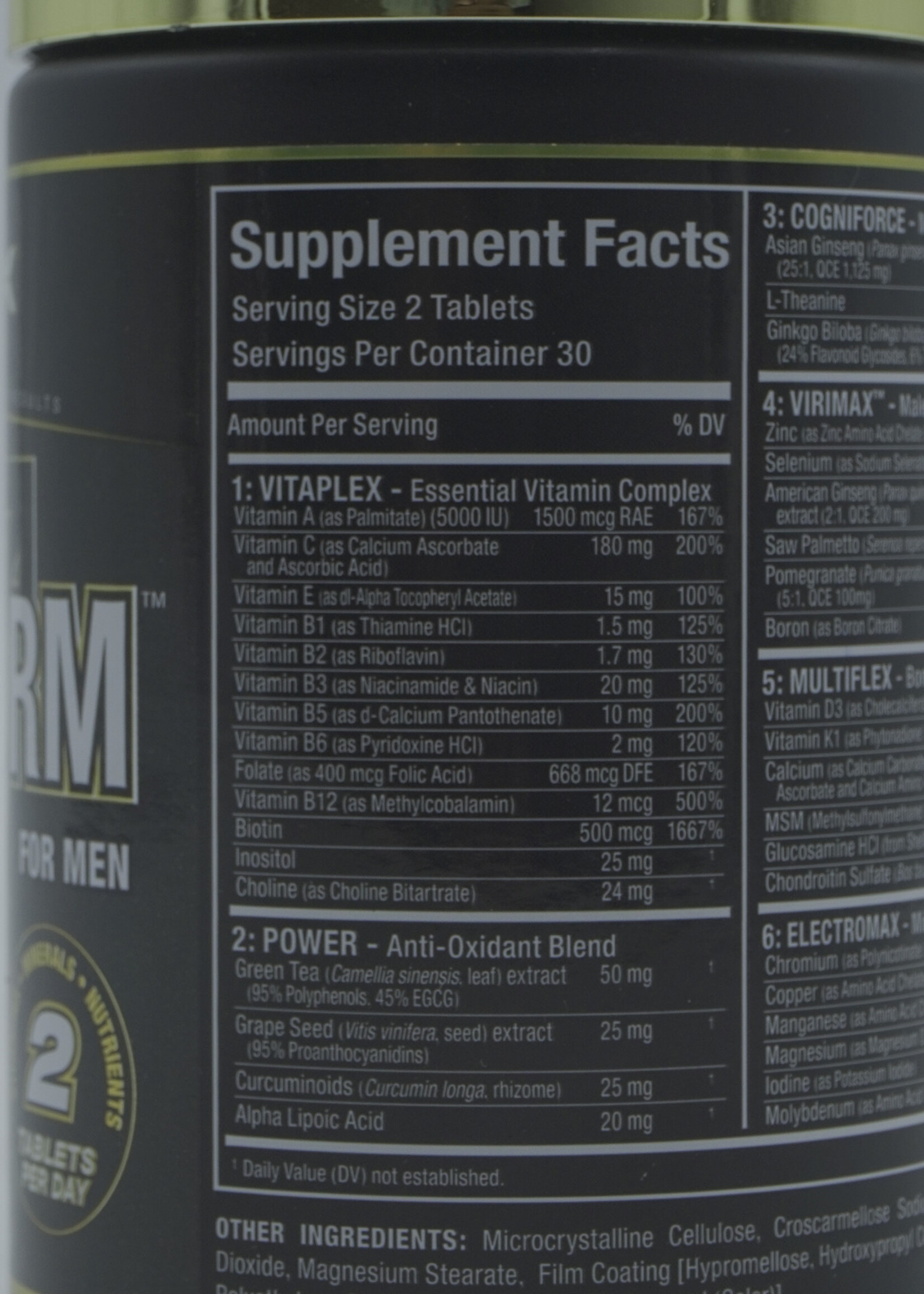 ALLMAX VITAFORM MEN (Multivitamínico) 60 TAB ALLMAX