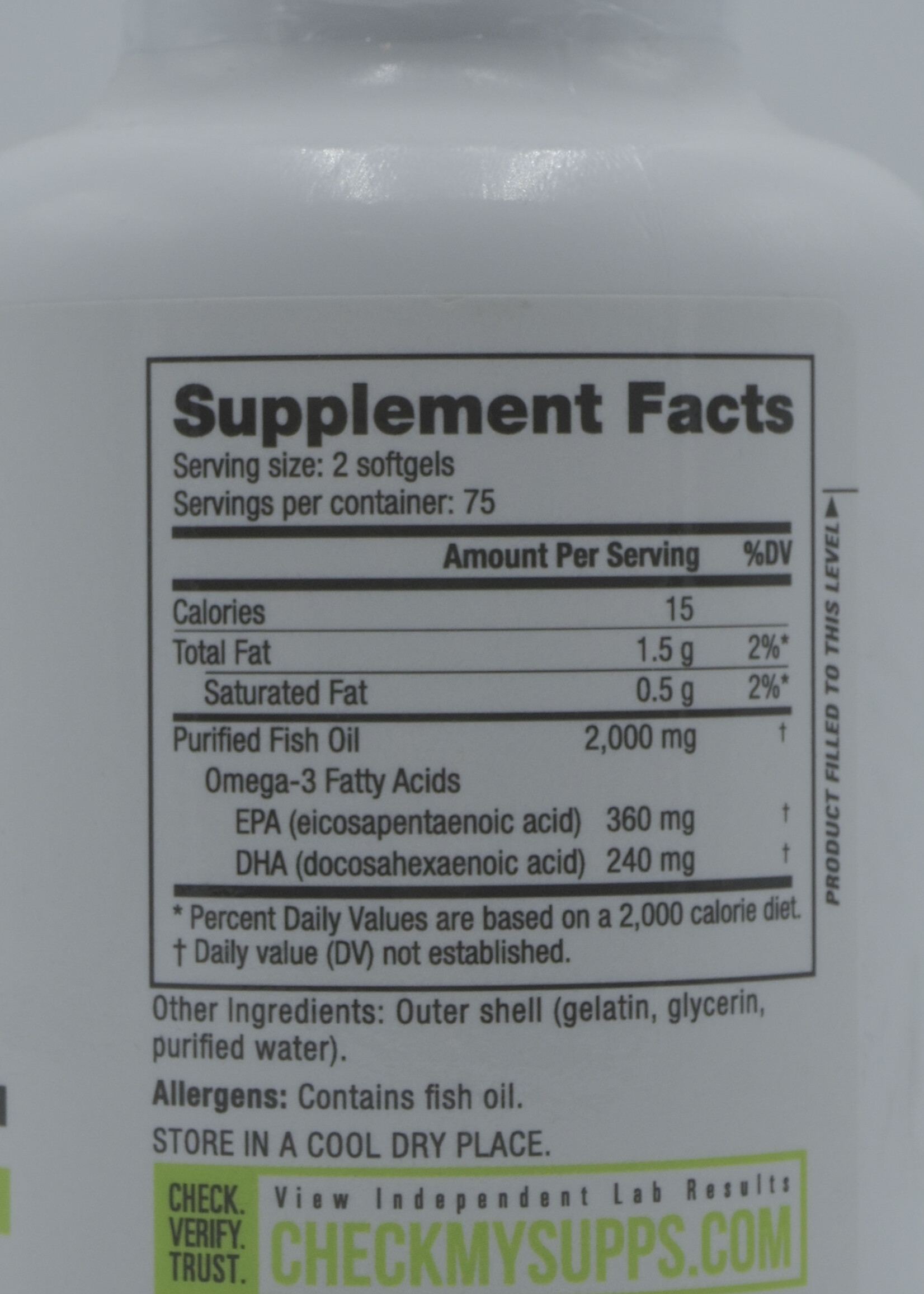NUTRABIO OMEGA 3 FISH OIL NUTRABIO 150 SOFTGELS