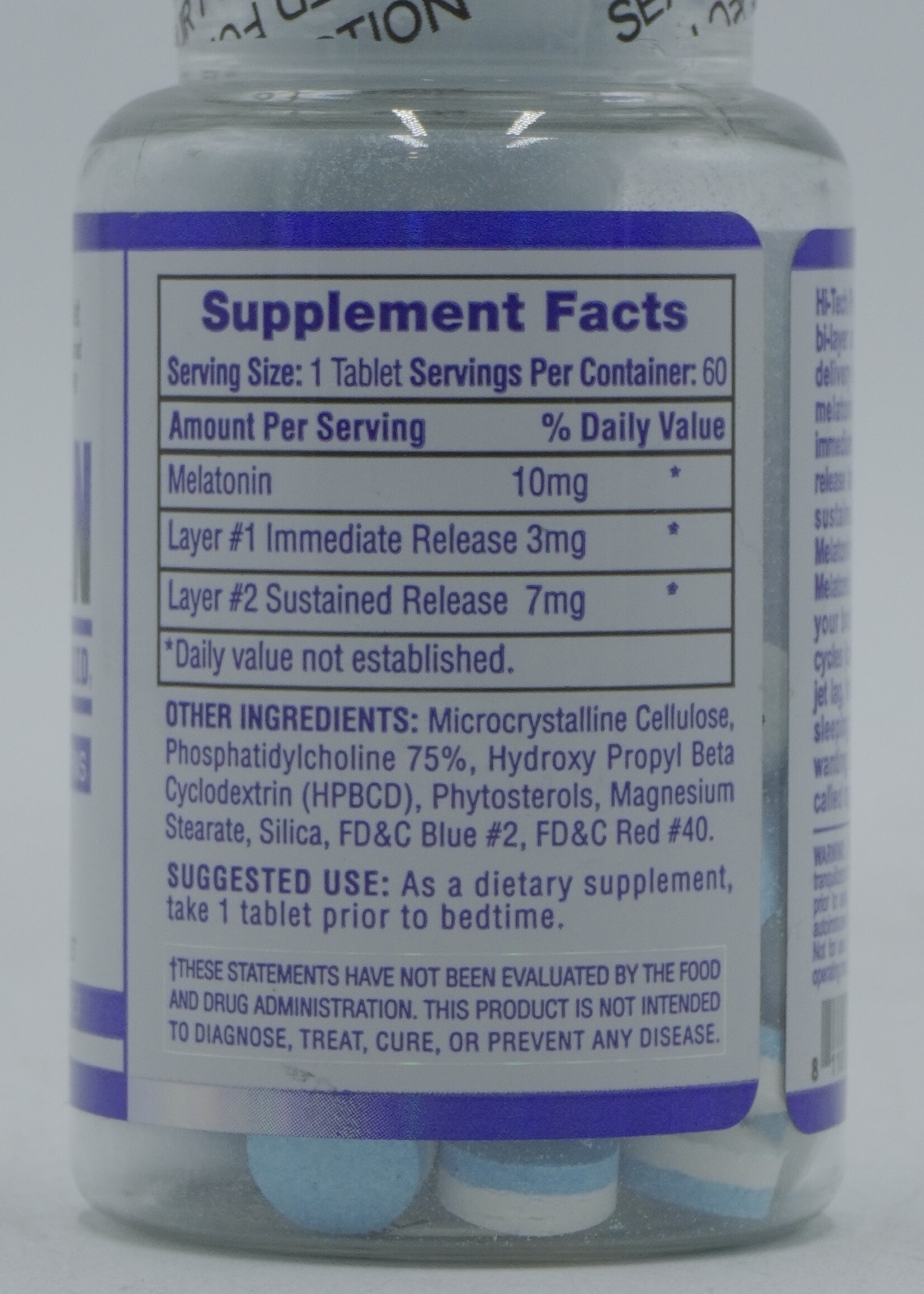 HTP MELATONINA HITECH 10MG 60 TAB