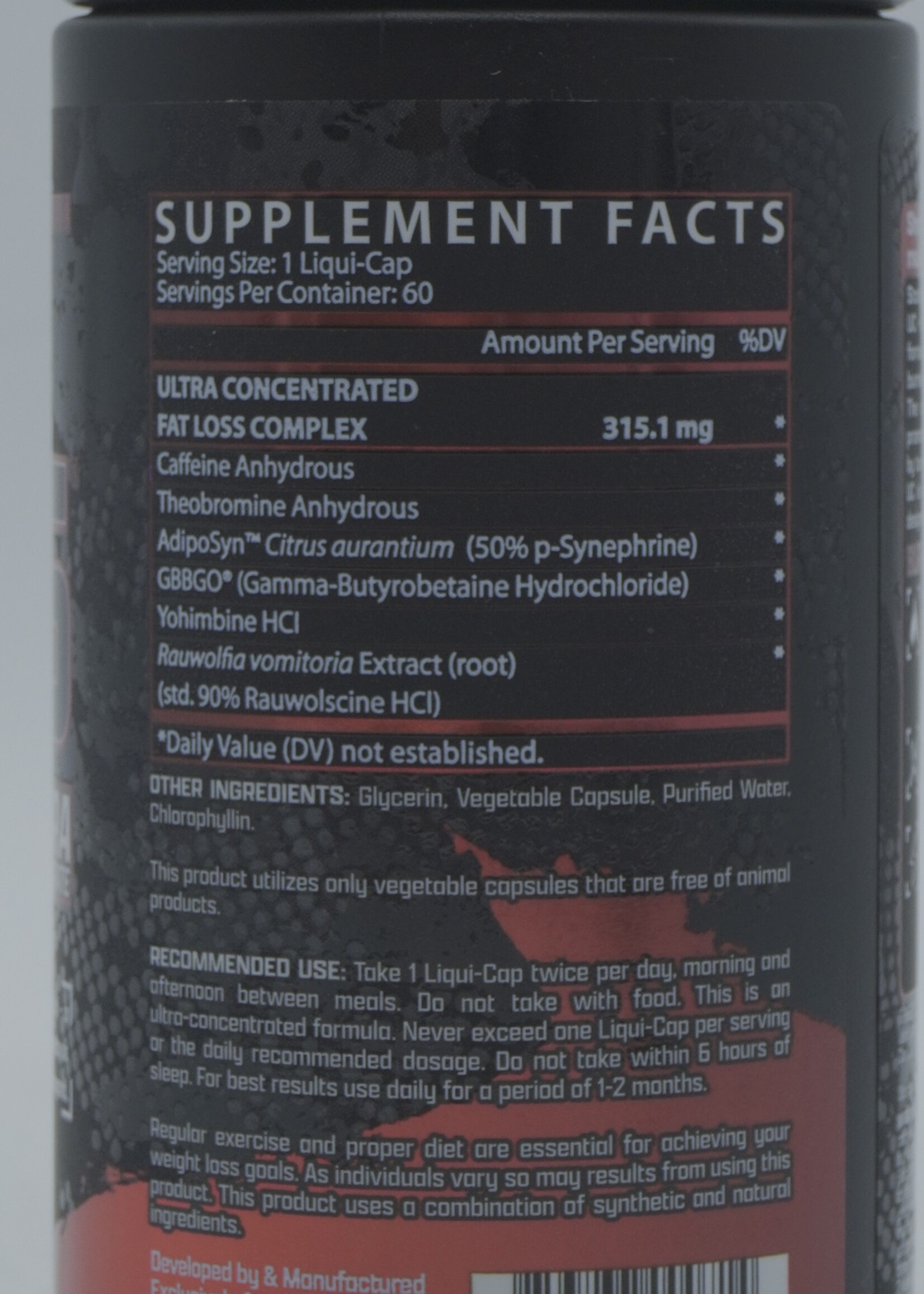 NUTREX LIPO 6 BLACK UC ROJO 60 CAP