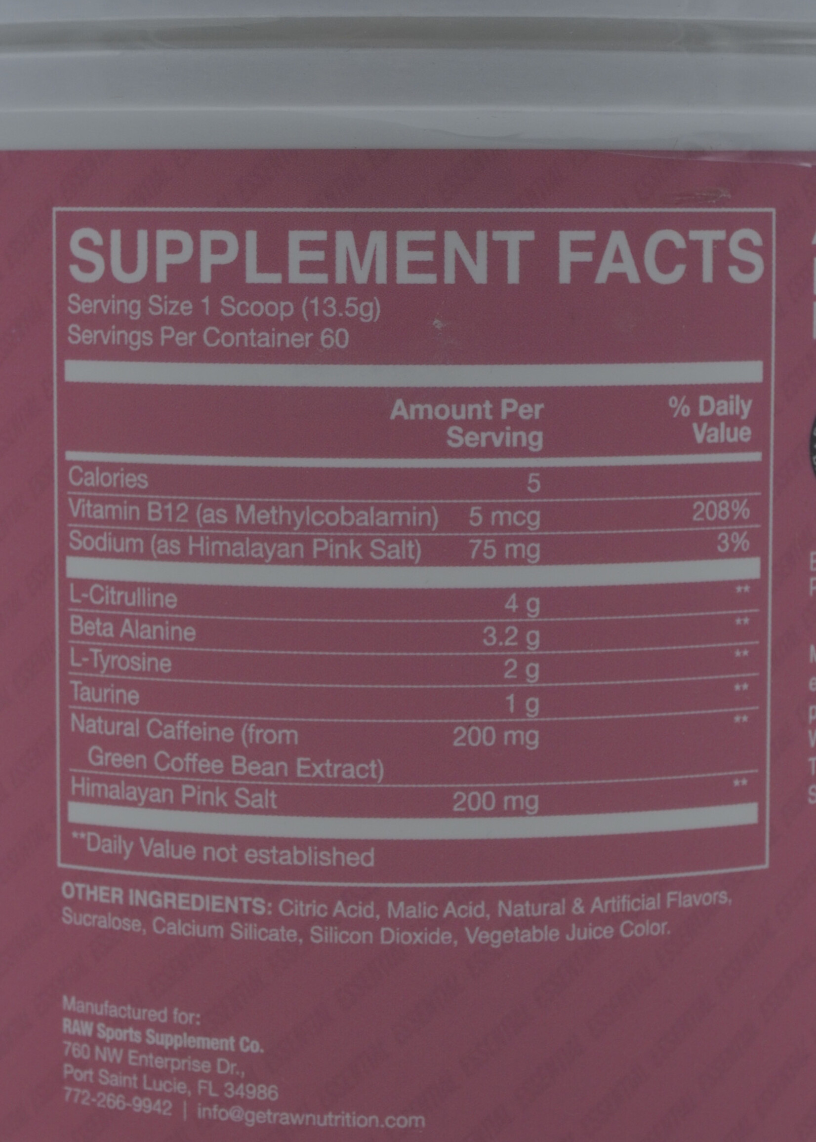 CBUM PRE CBUM ESSENTIAL 60 SERV SOUR WATERMELON *PROMO*