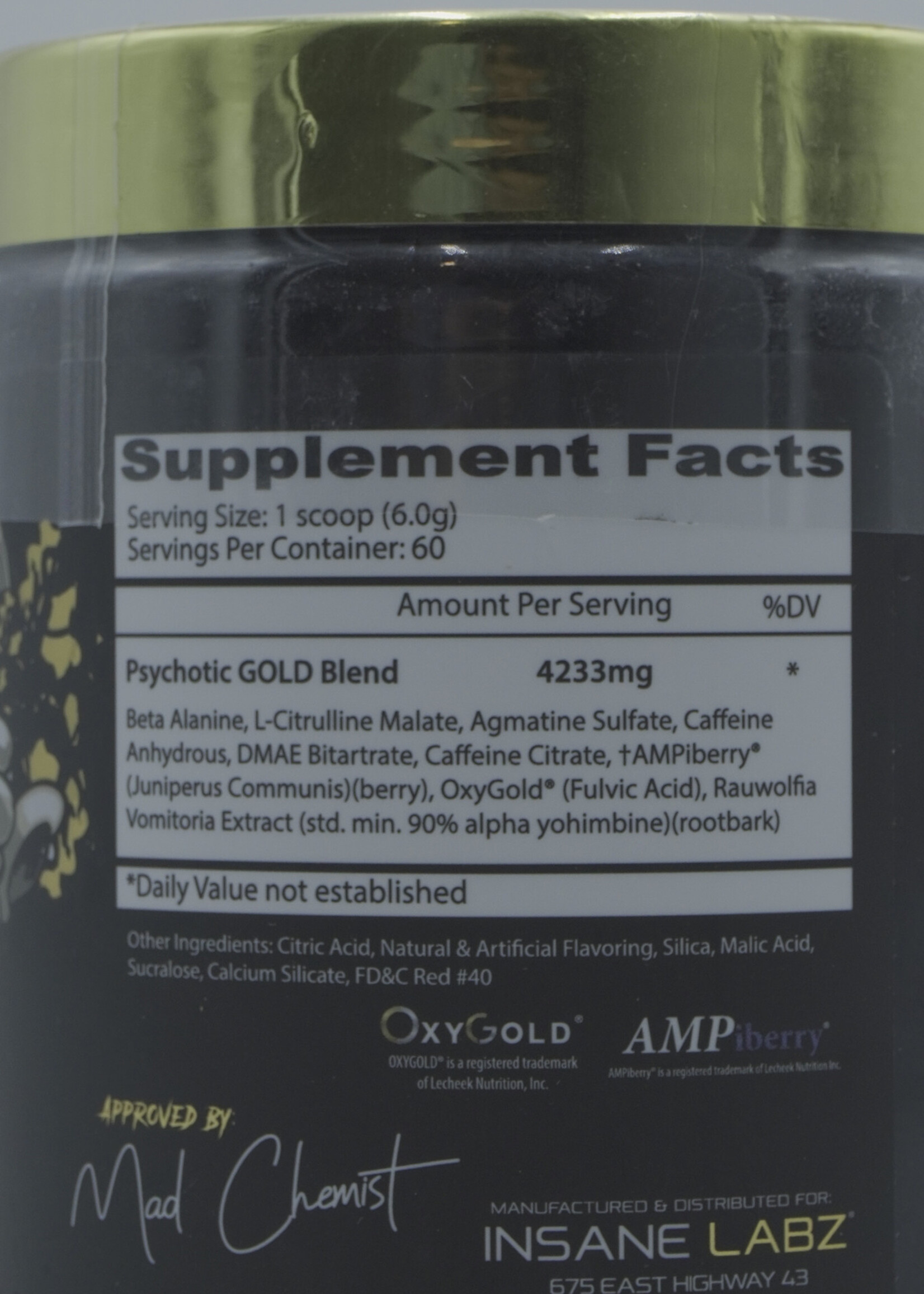 INSANE LABZ PSYCHOTIC GOLD 60 SERV