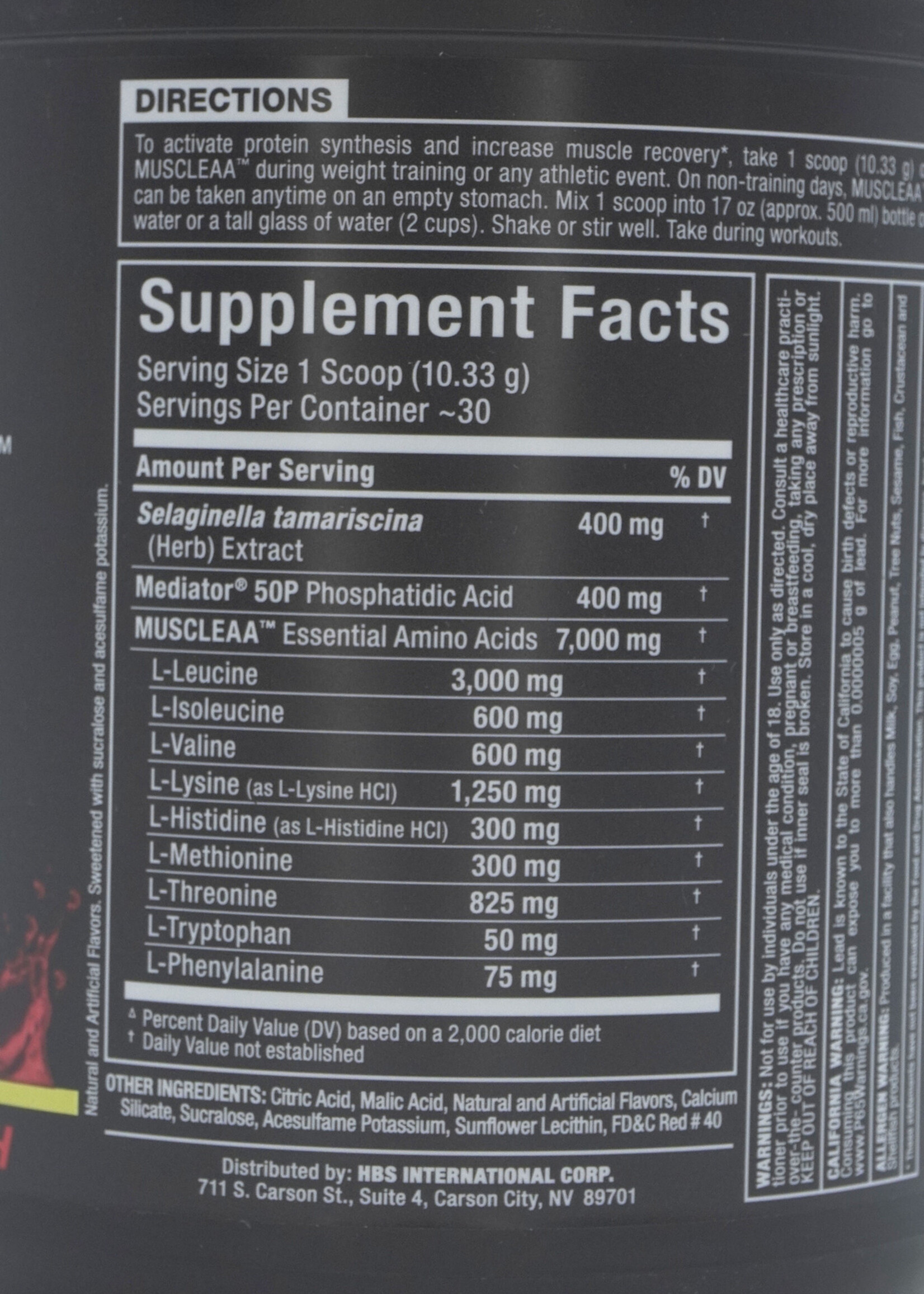 ALLMAX MUSCLE EAA ALLMAX