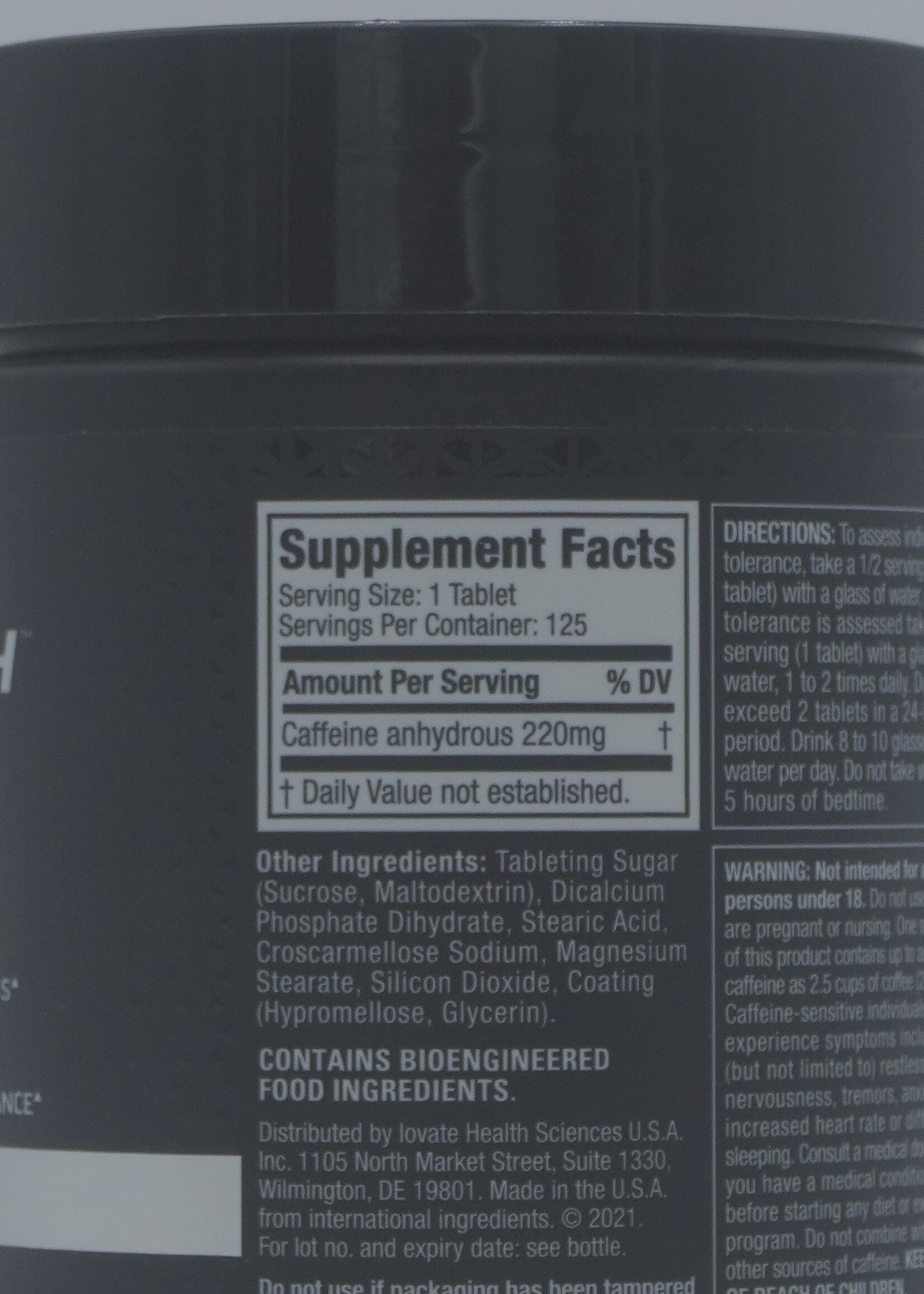MUSCLETECH CAFFEINA PLATINUM 220 MG/125 TAB