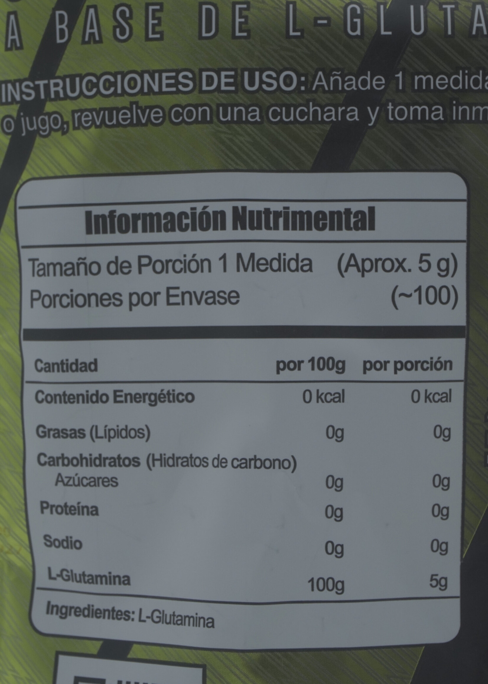 META NUTRITION GLUTAMINA META