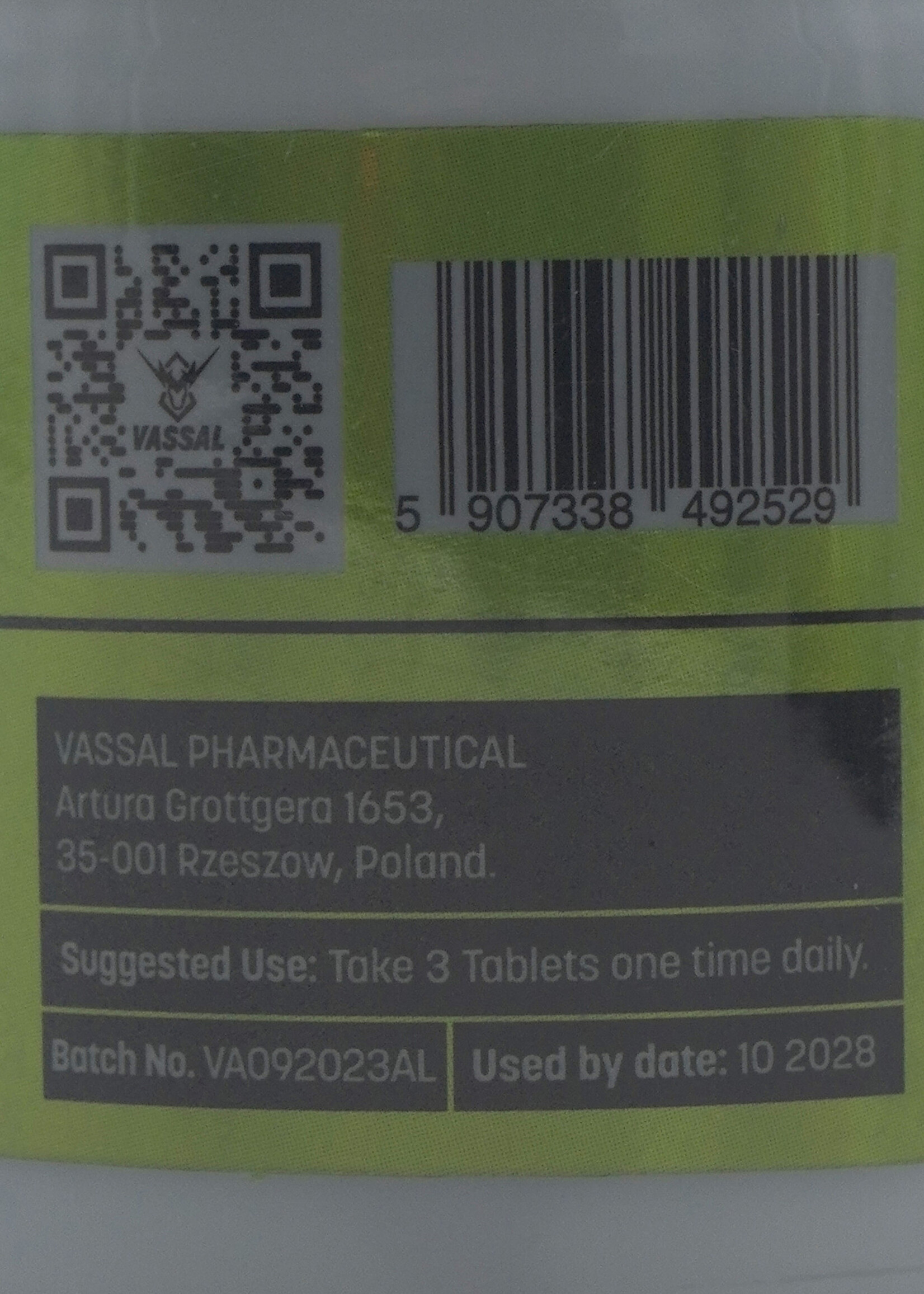 VASSAL IBUTAMOREN 10 MG 100 TAB VASSAL