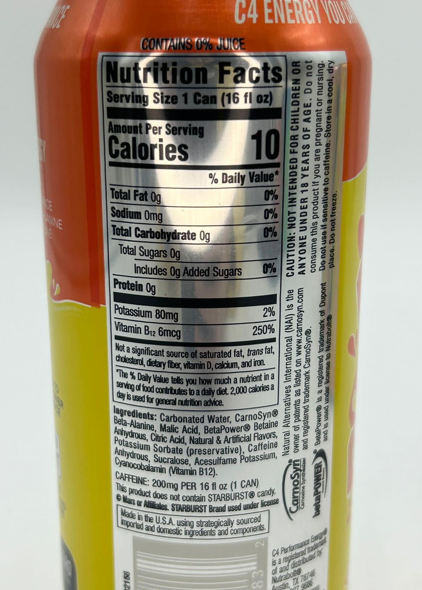 CELLUCOR BEBIDA C4 ENERGY