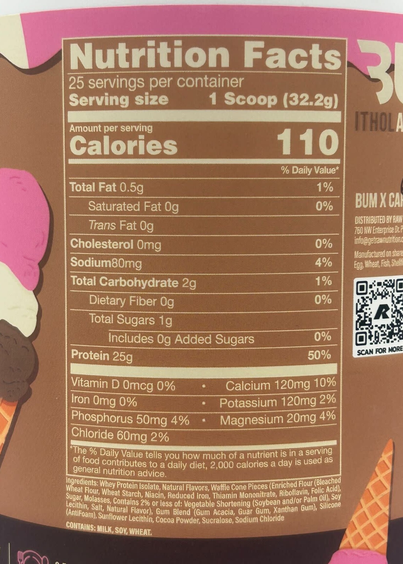 CBUM CBUM ISO 2 LB NIEVE NAPOLITANO (EDITION BELCAST)