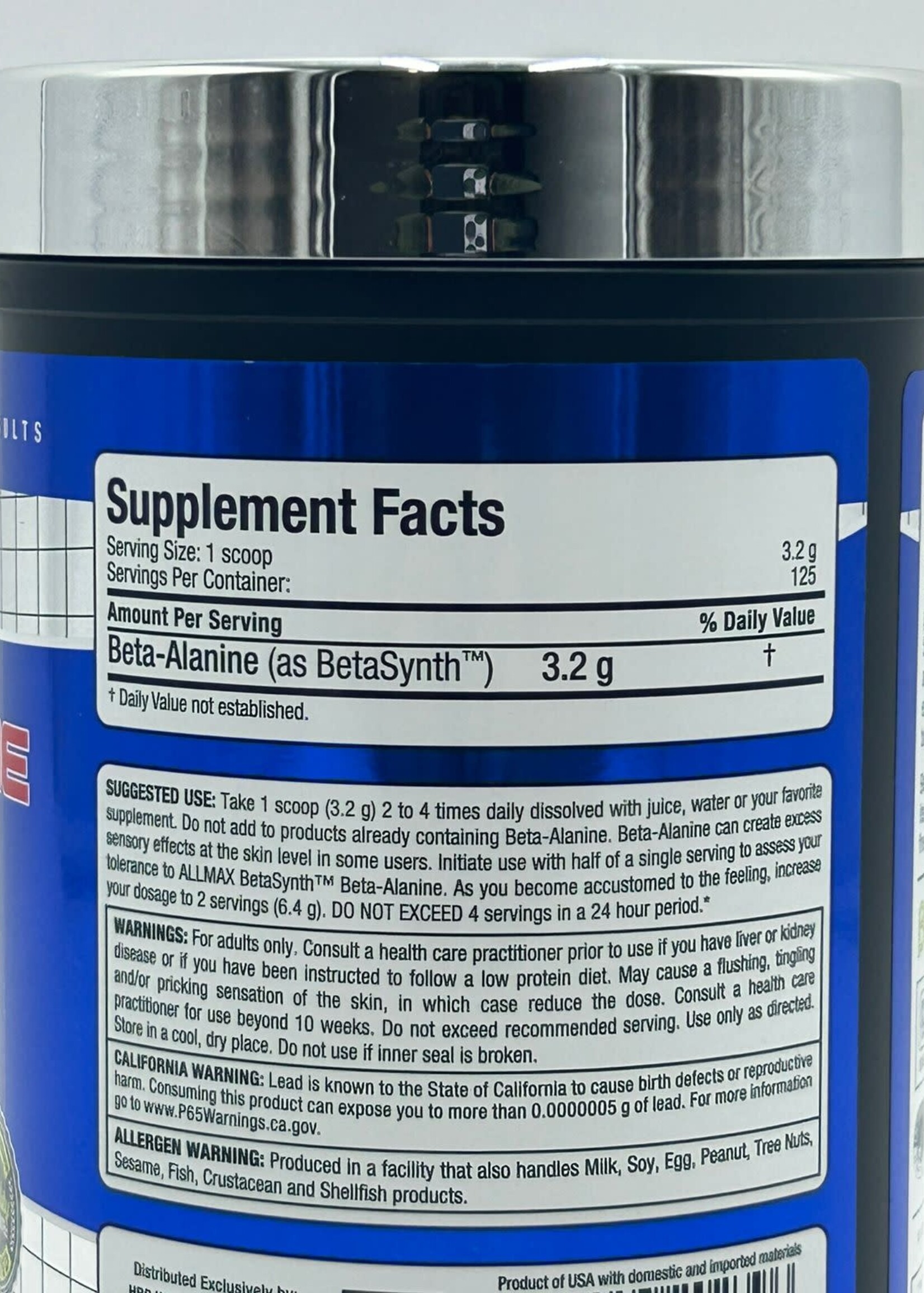 ALLMAX BETA ALANINA ALLMAX 125 SV