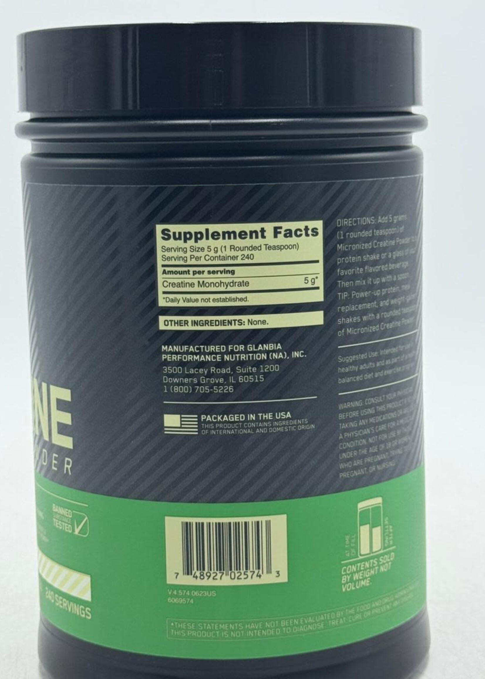 ON CREATINA ON 240 SERV