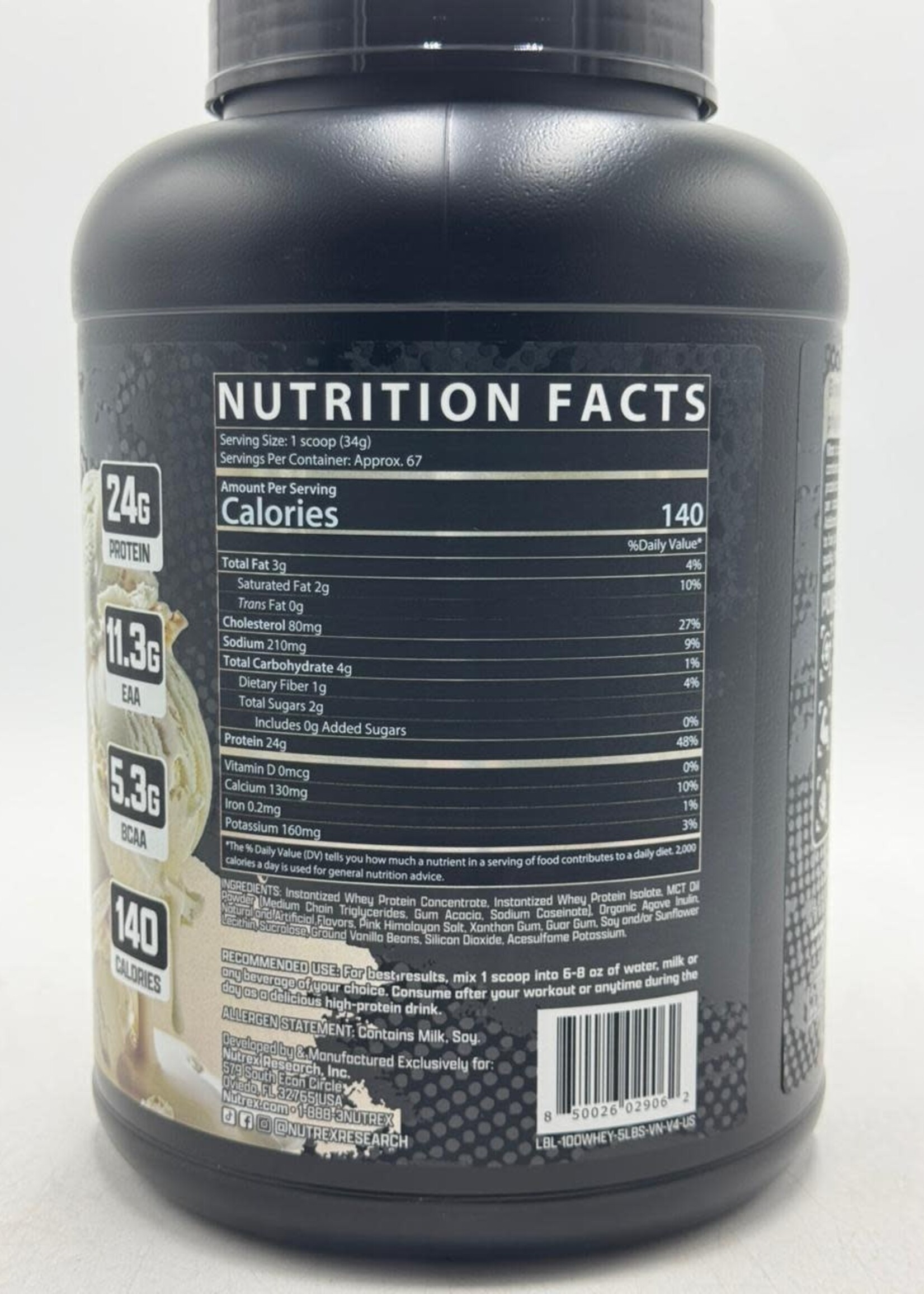 NUTREX NUTREX 100% WHEY PROTEIN