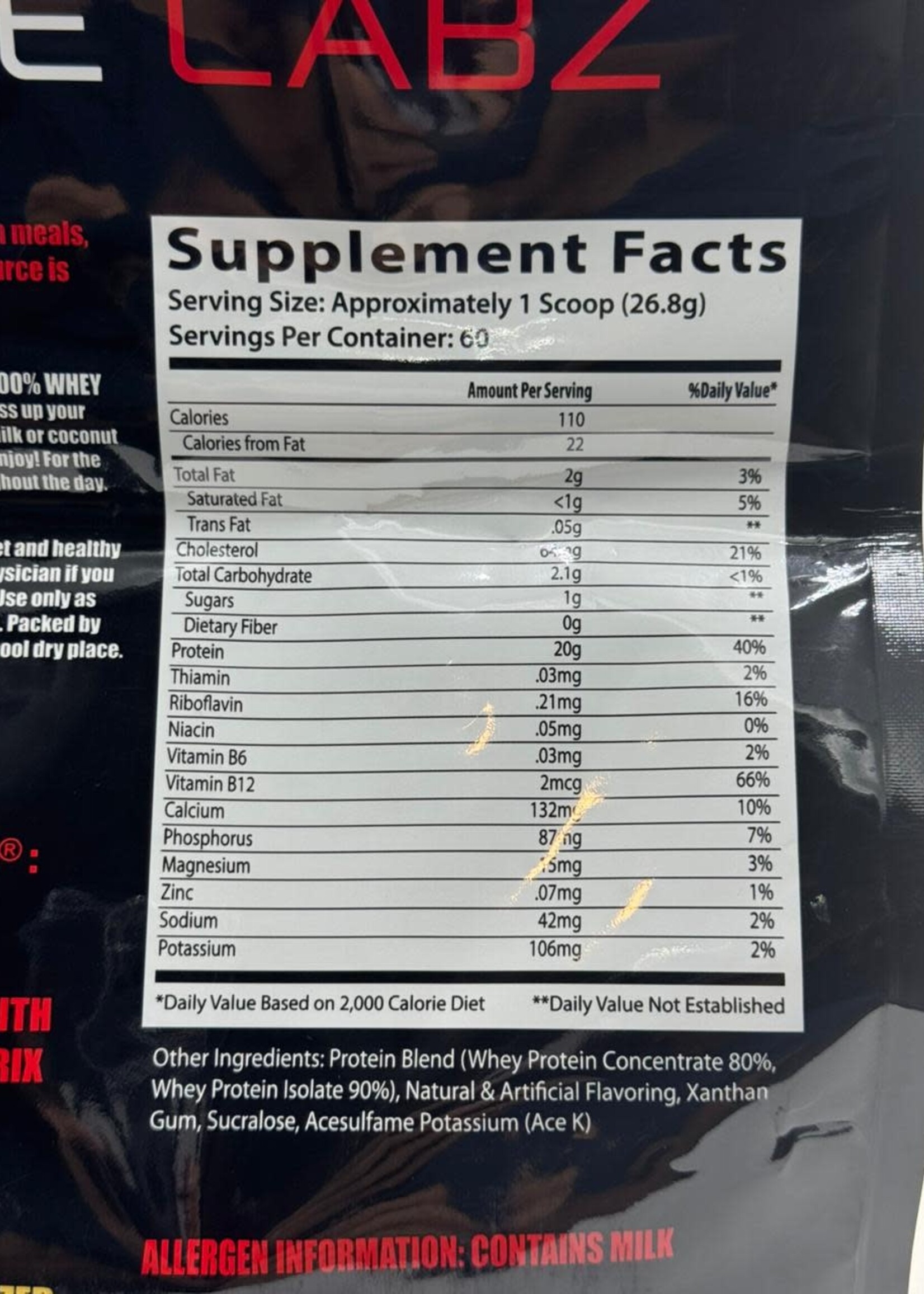 INSANE LABZ 100% WHEY INSANE COSTAL