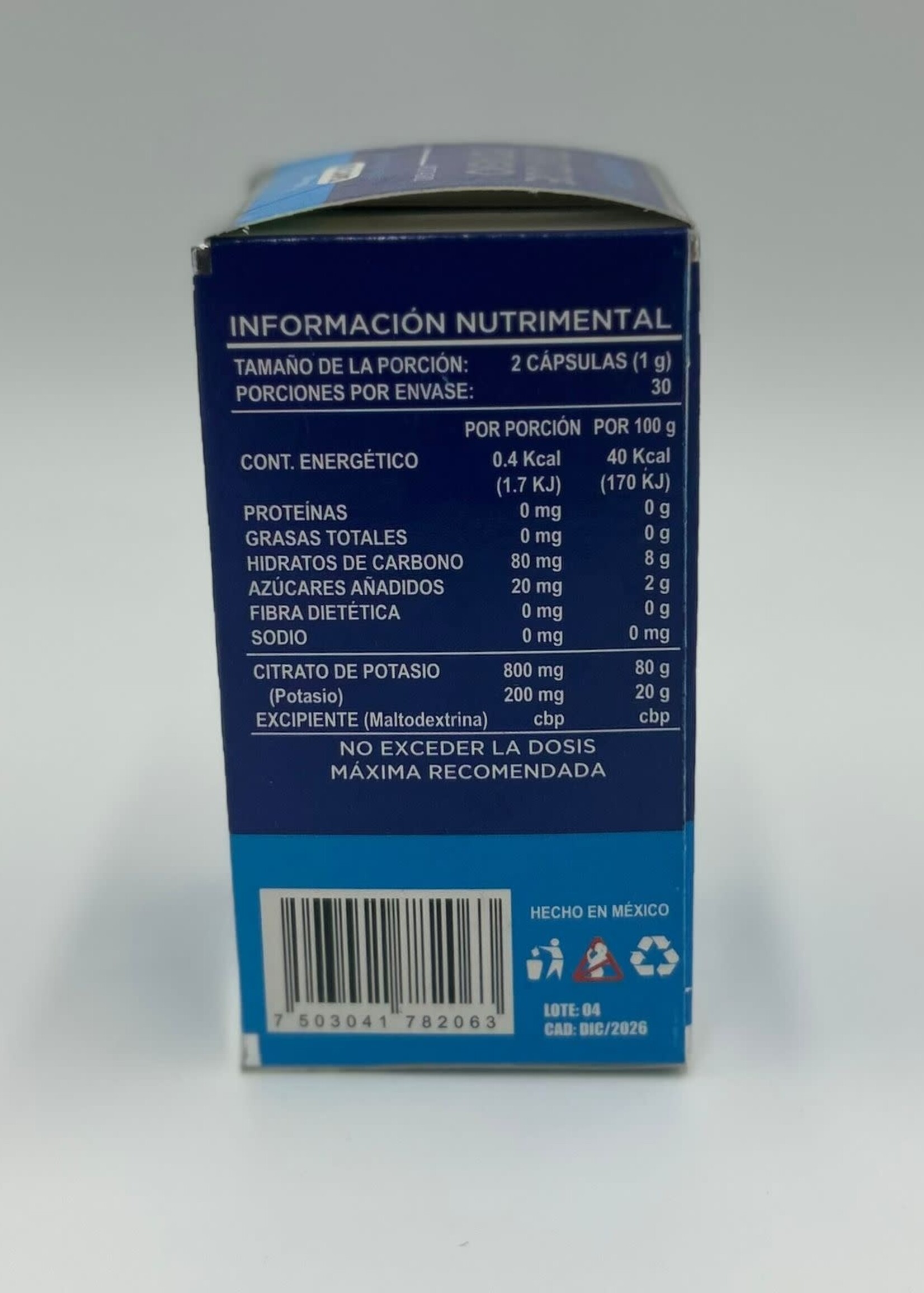 JOY NATURA CITRATO DE POTASIO JOYNATURA 60 CAP