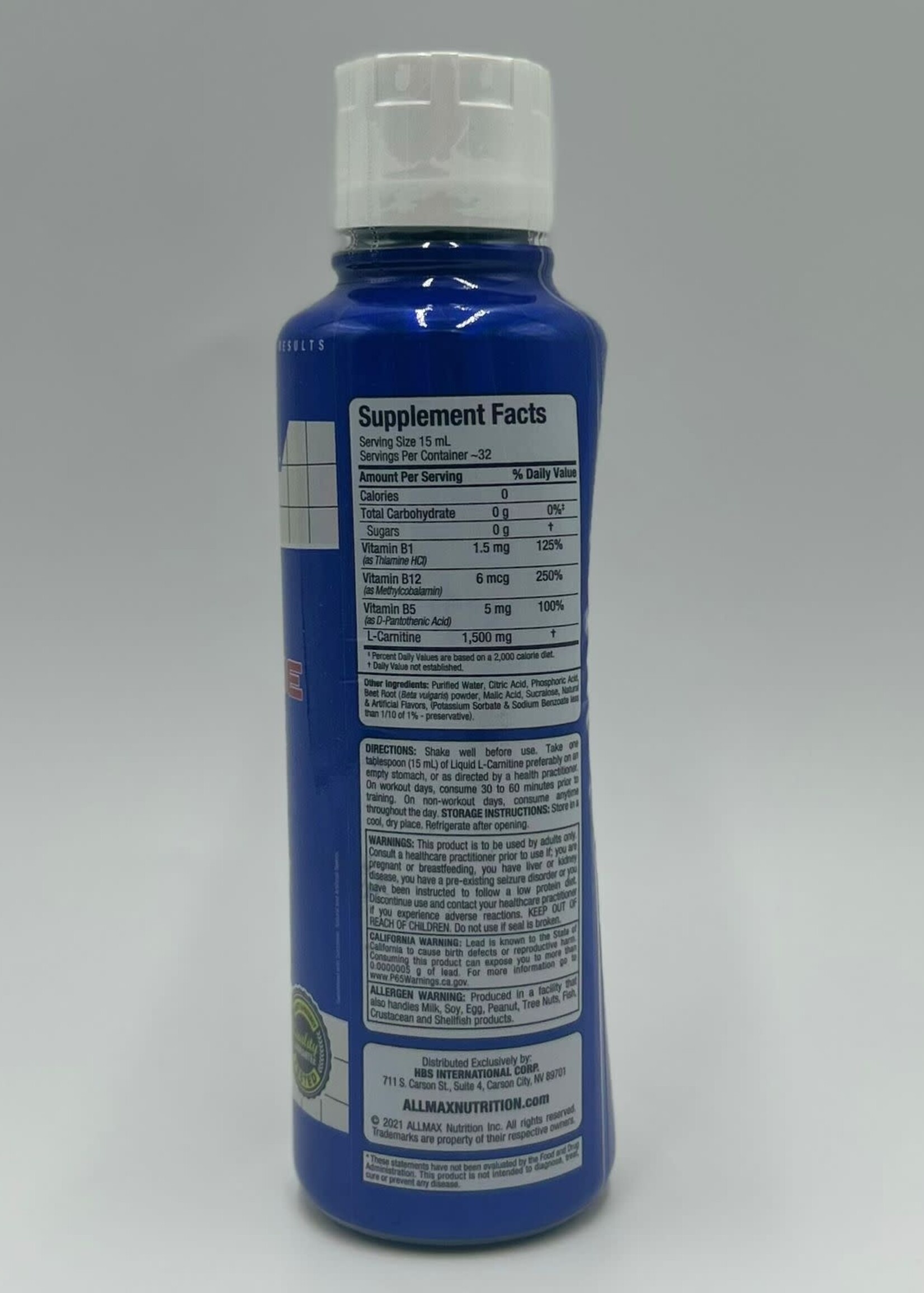 ALLMAX CARNITINA LIQUIDA ALLMAX