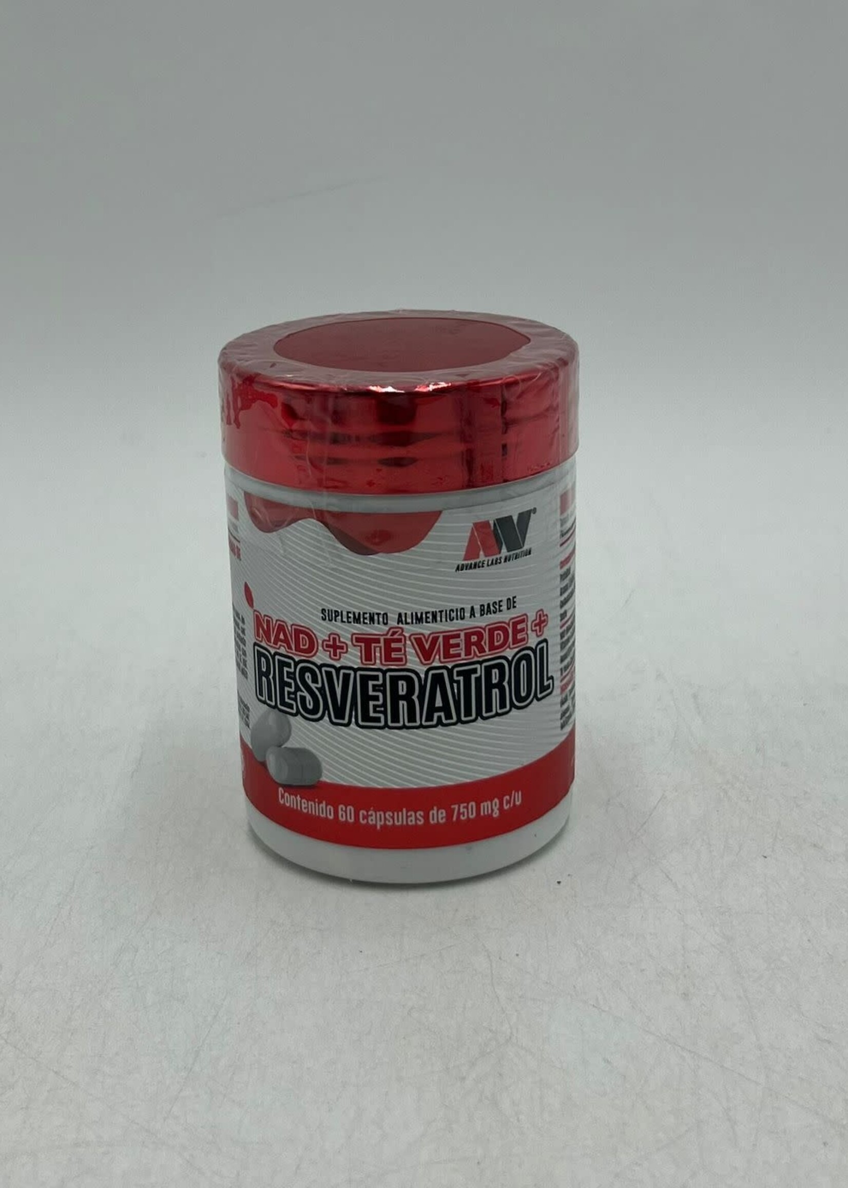 ADVANCE NUTRITION NAD +RESVERATROL + TE VERDE 60  CAP 750 MG ADVANCE