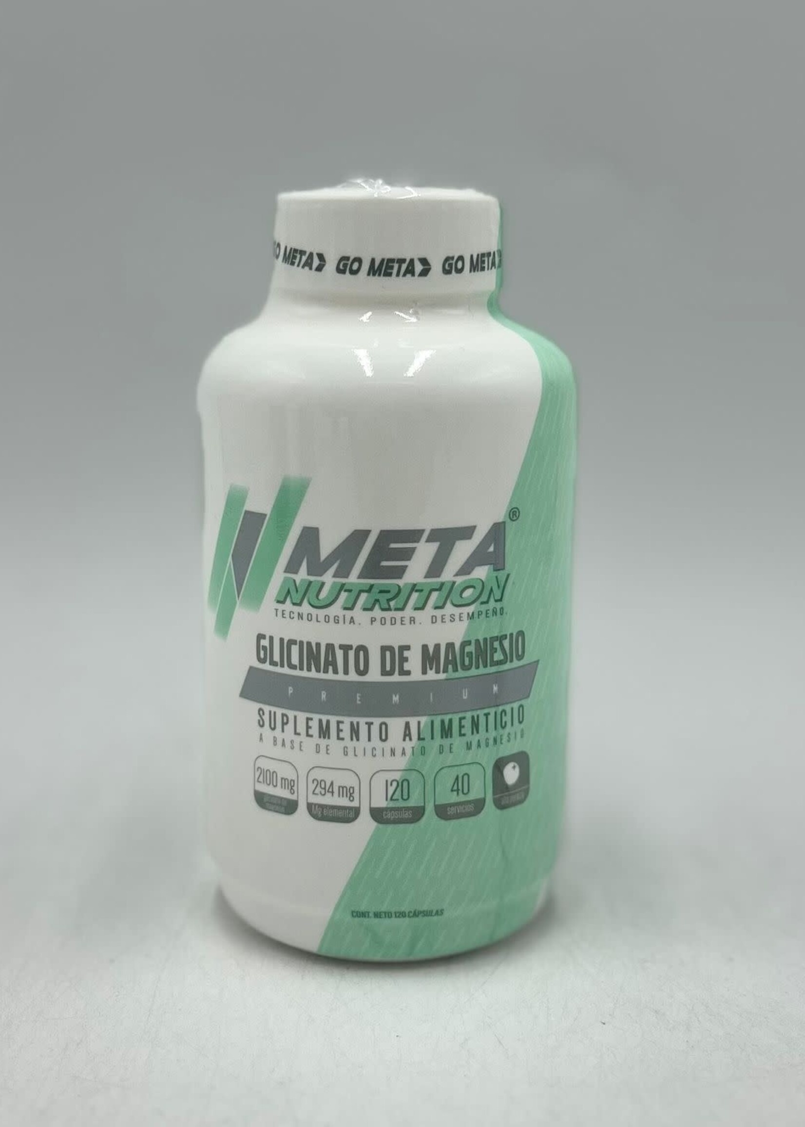 META NUTRITION GLICINATO DE MAGNESIO 2100 MG 120 CAP META