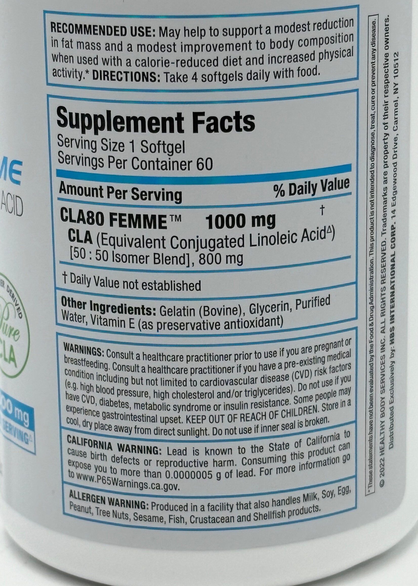 ALLMAX CLA80 FEMME FIT 60 SOFTHELS